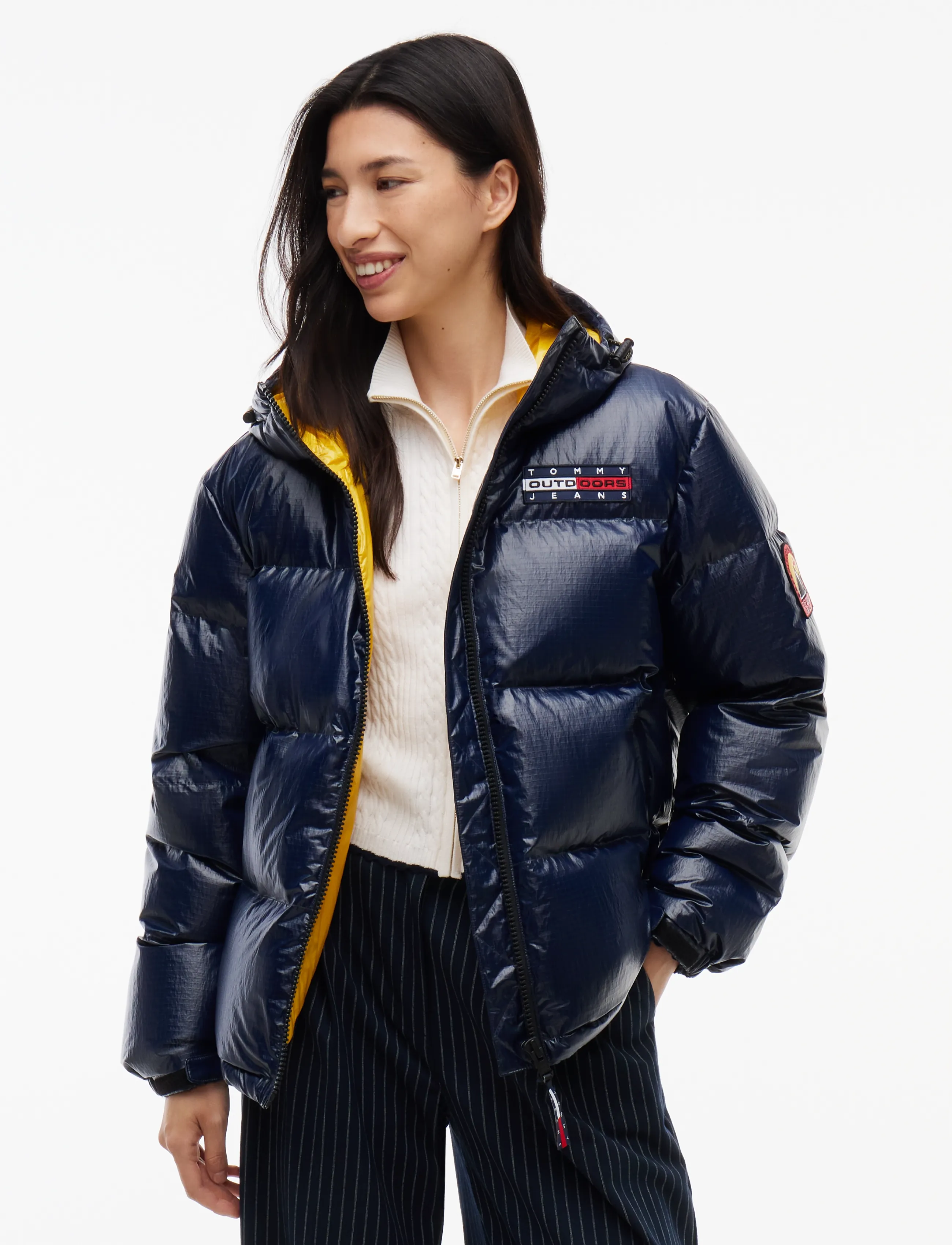 Tommy Jeans TJW ALASKA OUTDOORS DOWN JACKET - Jackets & Coats - DARK BLUE / navy
