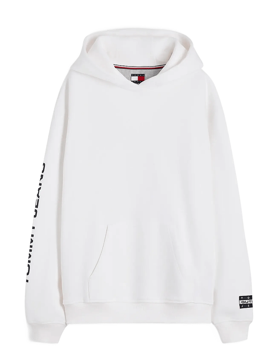 Tommy Jeans - TJW OUTDOORS HOODIE - kapuzenpullover - ecru - 1