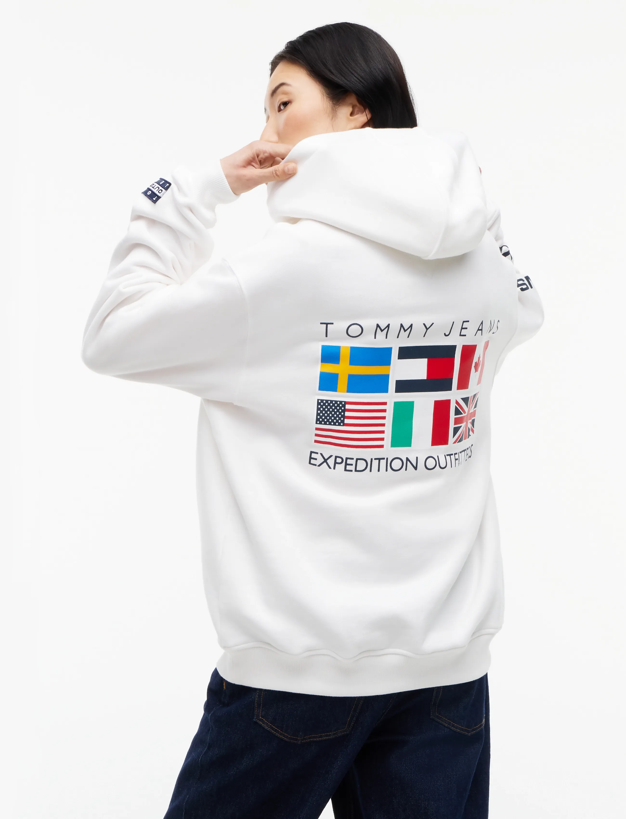 Tommy Jeans - TJW OUTDOORS HOODIE - kapuzenpullover - ecru - 2