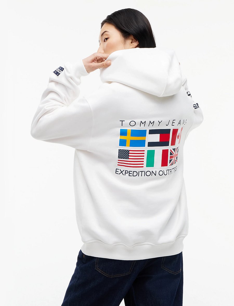 Tommy Jeans - TJW OUTDOORS HOODIE - kapuzenpullover - ecru - 2