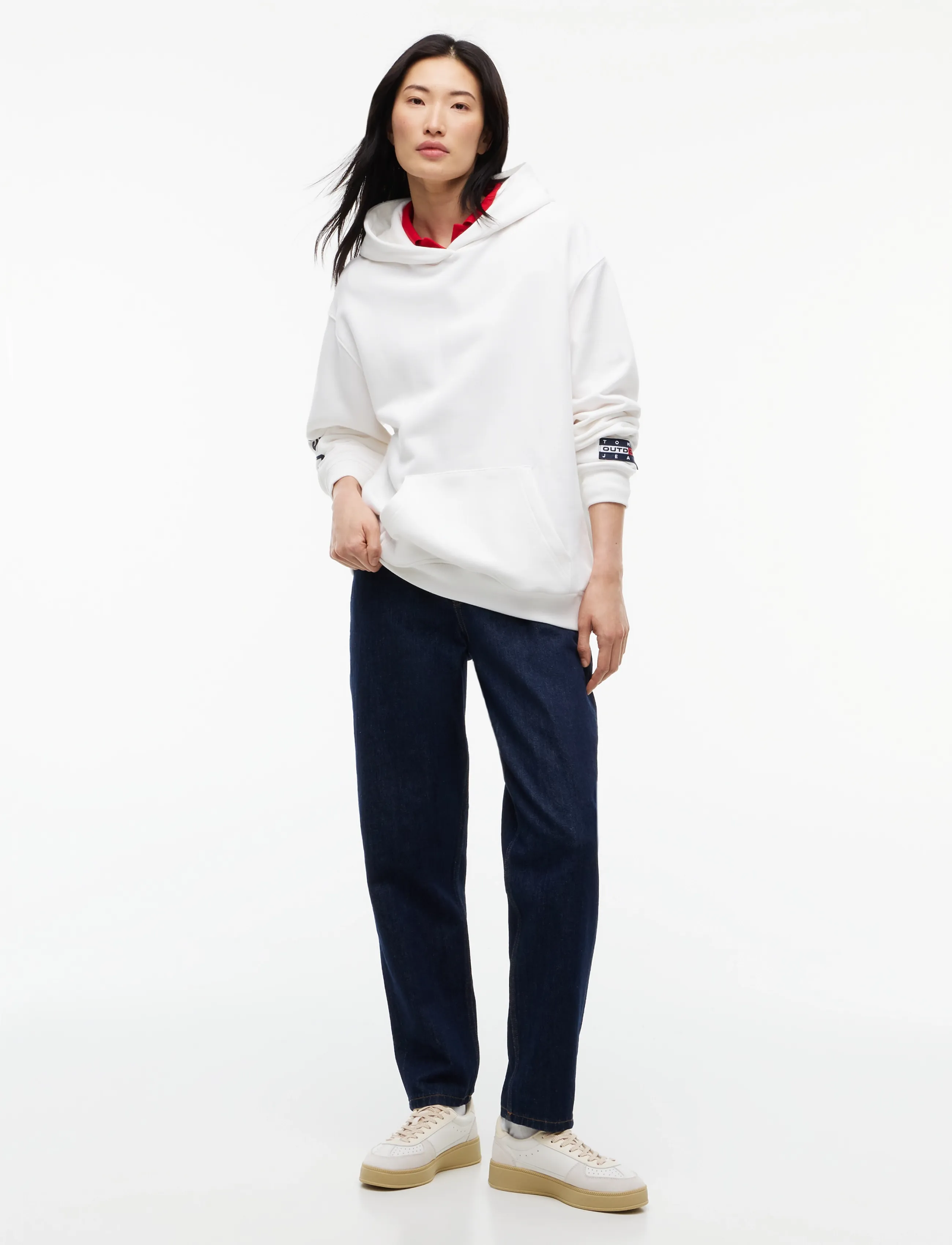 Tommy Jeans - TJW OUTDOORS HOODIE - kapuzenpullover - ecru - 4