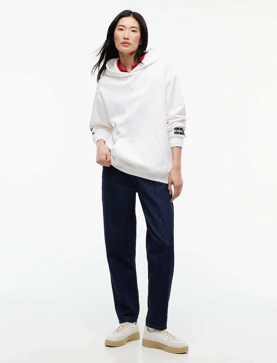 Tommy Jeans - TJW OUTDOORS HOODIE - kapuzenpullover - ecru - 4