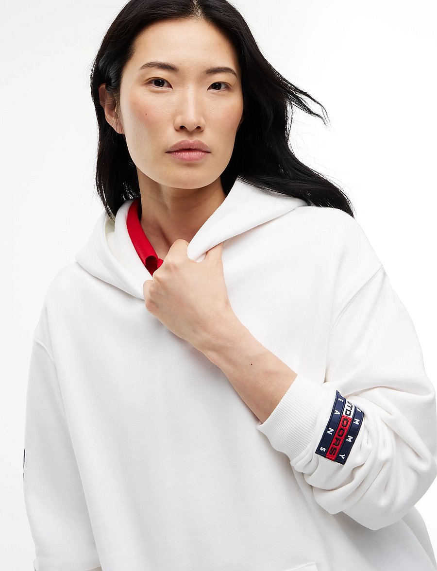 Tommy Jeans - TJW OUTDOORS HOODIE - kapuzenpullover - ecru - 5