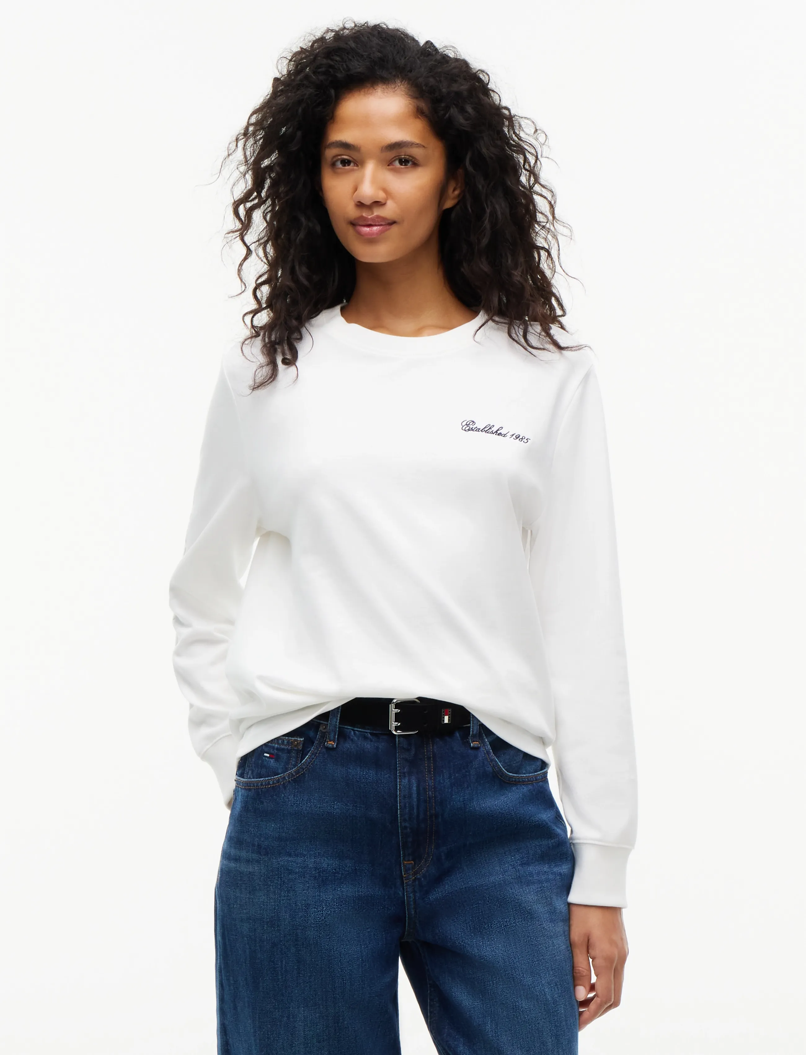 Tommy Jeans TJW OUTDOORS TEE - Sweatshirts & Kapuzenpullover - ECRU / white
