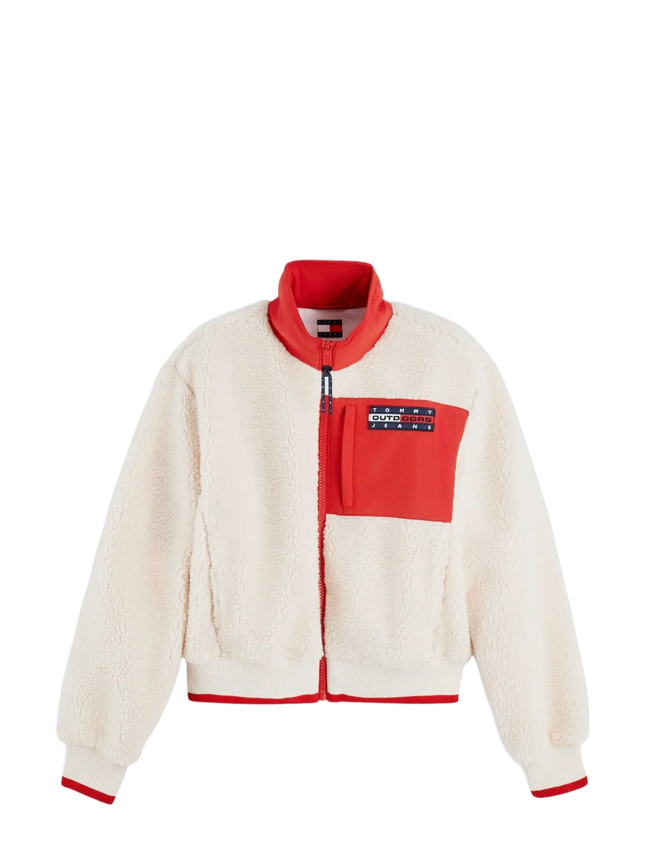 Tommy Jeans TJW OUTDOORS FLEECE ZIP JACKET - Kleidung - OFF WHITE / cream