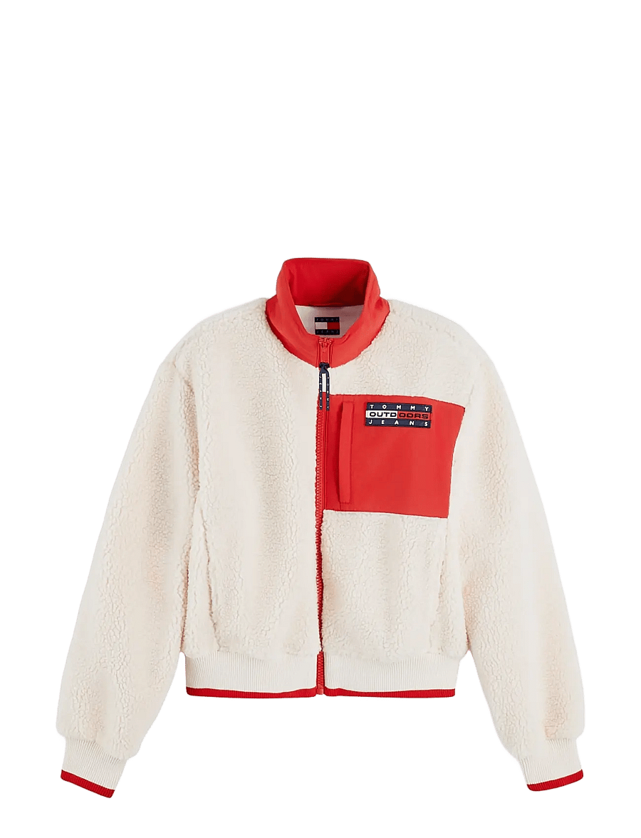 Tommy Jeans - TJW OUTDOORS FLEECE ZIP JACKET - fleece & midlayer - off white - 1