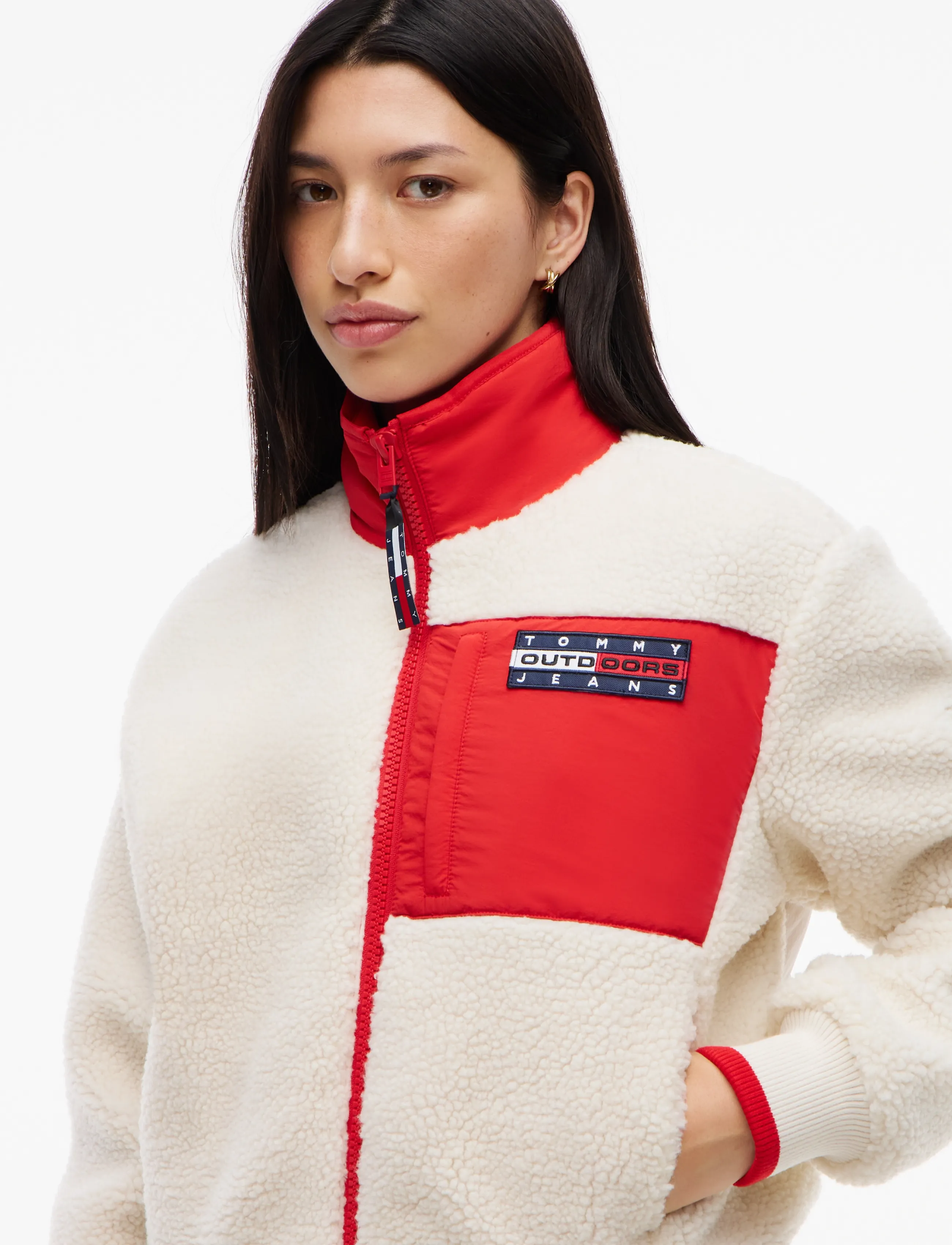 Tommy Jeans - TJW OUTDOORS FLEECE ZIP JACKET - off white - 3