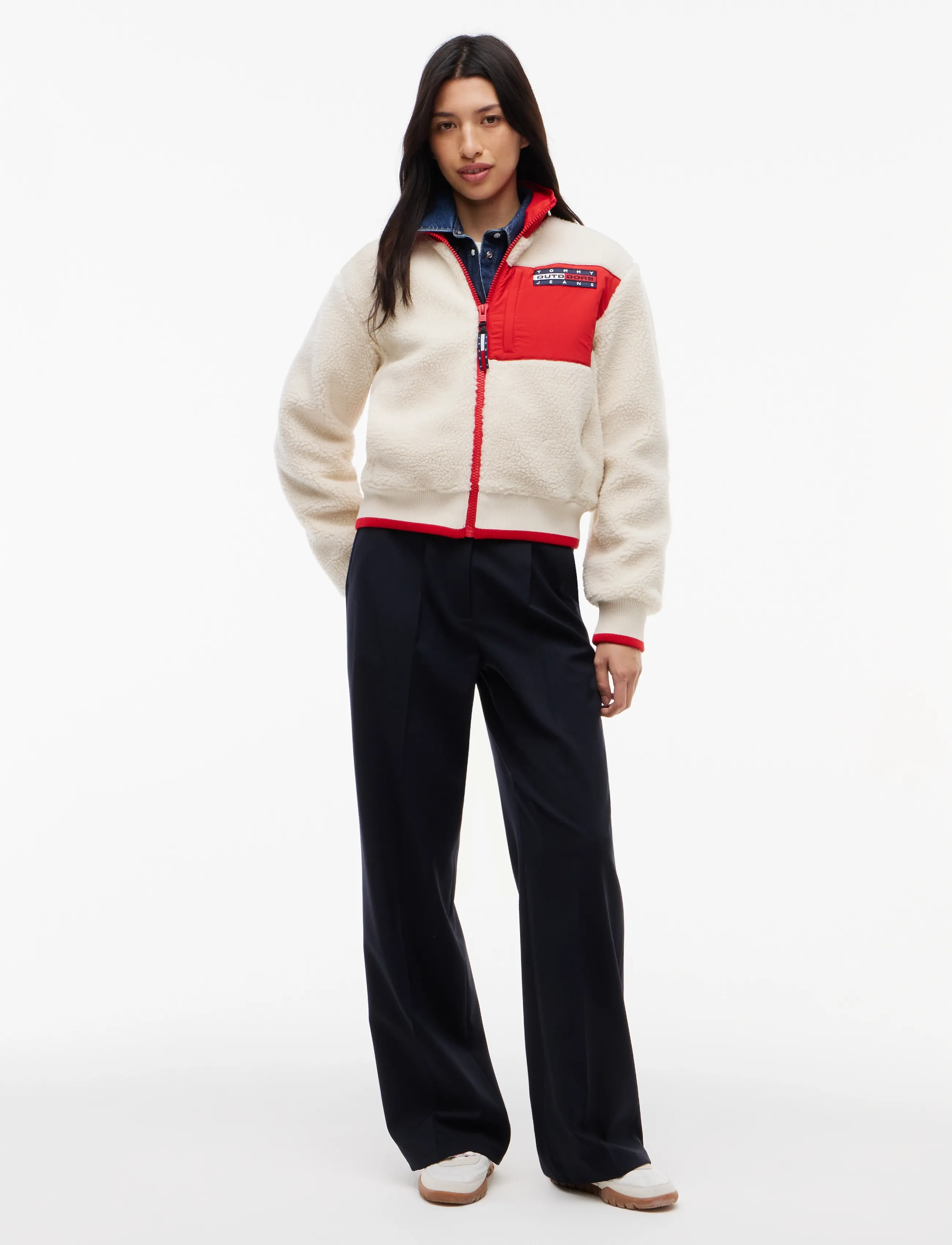 Tommy Jeans - TJW OUTDOORS FLEECE ZIP JACKET - off white - 4