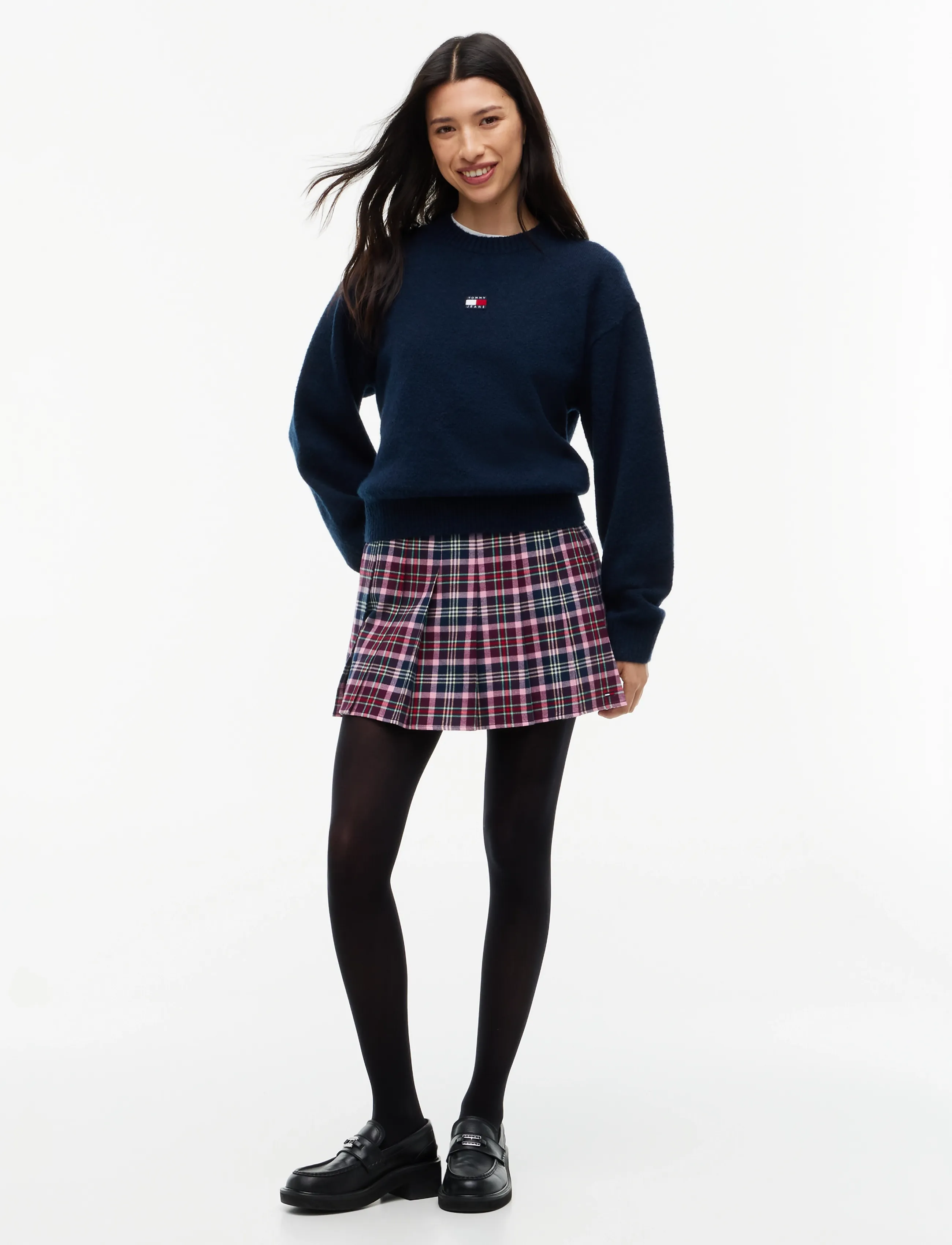 Tommy Jeans - TJW FLUFFY BADGE SWEATER EXT - pullover - dark blue - 4