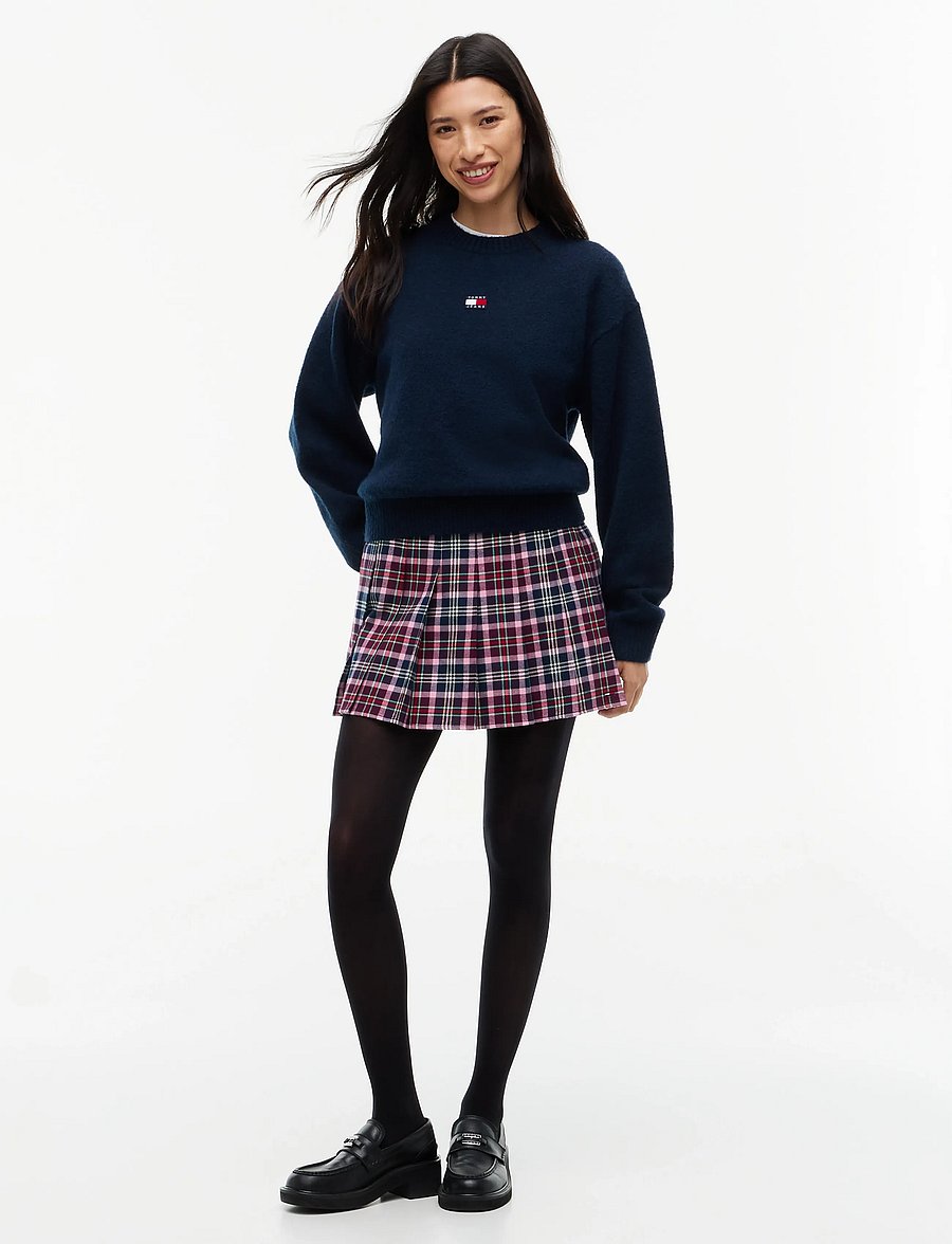 Tommy Jeans - TJW FLUFFY BADGE SWEATER EXT - pullover - dark blue - 4