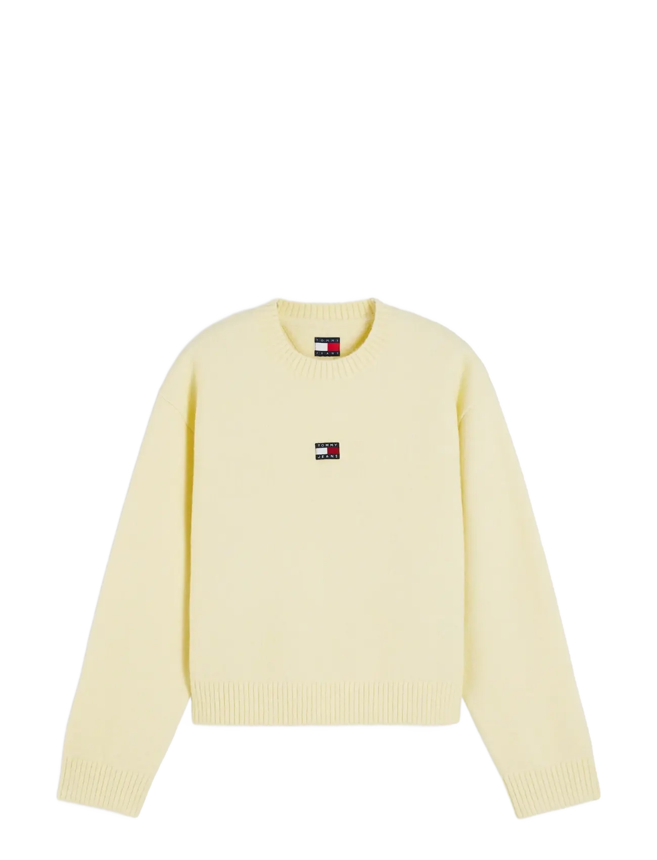 Tommy Jeans TJW FLUFFY BADGE SWEATER EXT - Farben der Saison - DAY LILY / yellow