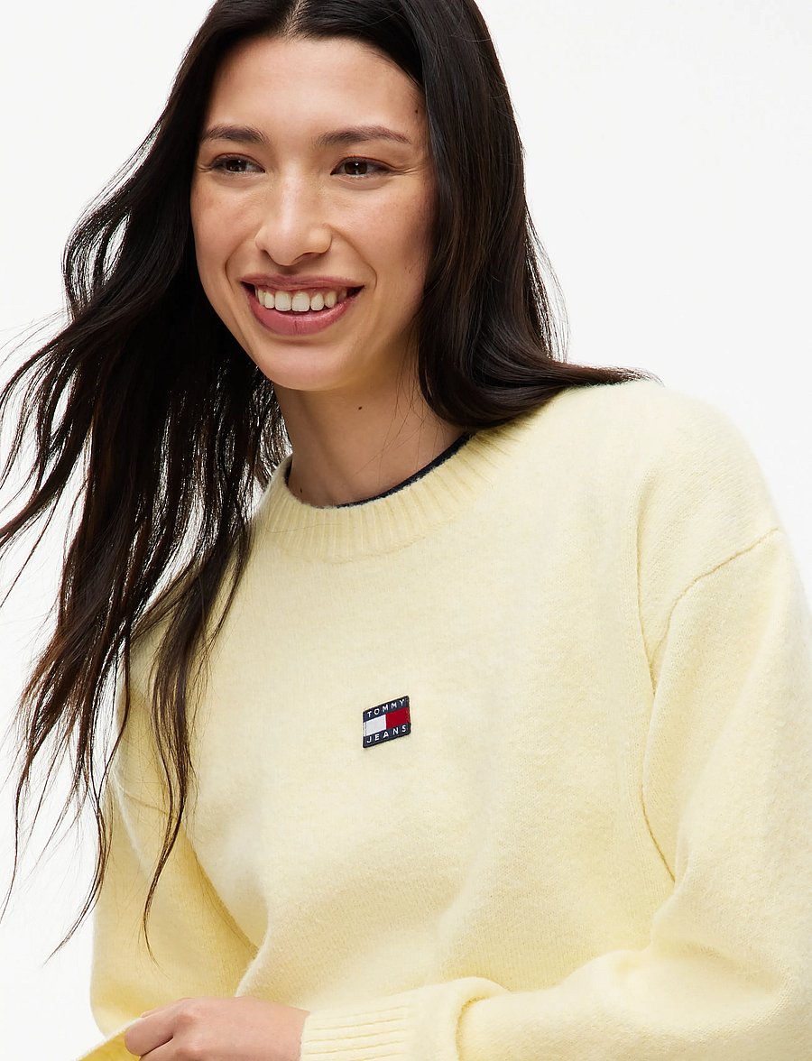 Tommy Jeans - TJW FLUFFY BADGE SWEATER EXT - pullover - day lily - 3