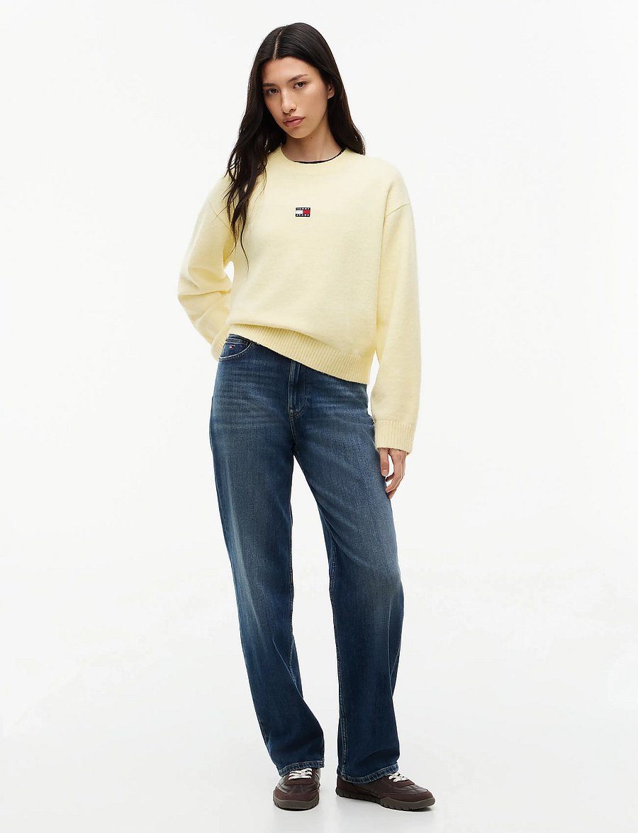 Tommy Jeans - TJW FLUFFY BADGE SWEATER EXT - pullover - day lily - 4