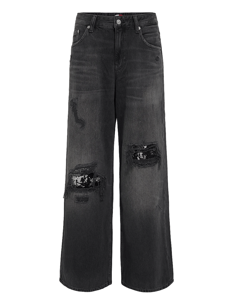 Tommy Jeans - DAISY LOW RISE LOOSE DJ2083 - vida jeans - denim black - 1