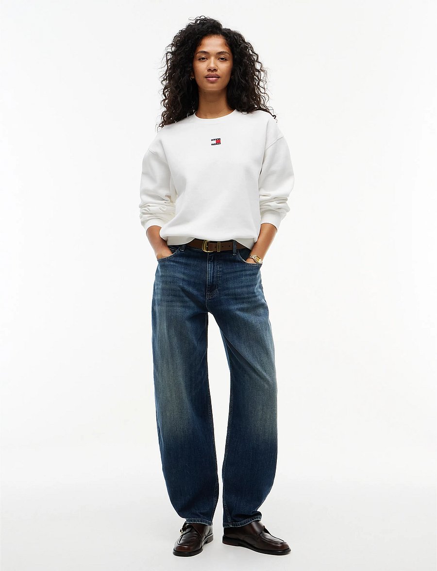 Tommy Jeans - JEANIE BALLOON DJ5152 - barrel-teksad - denim dark - 4