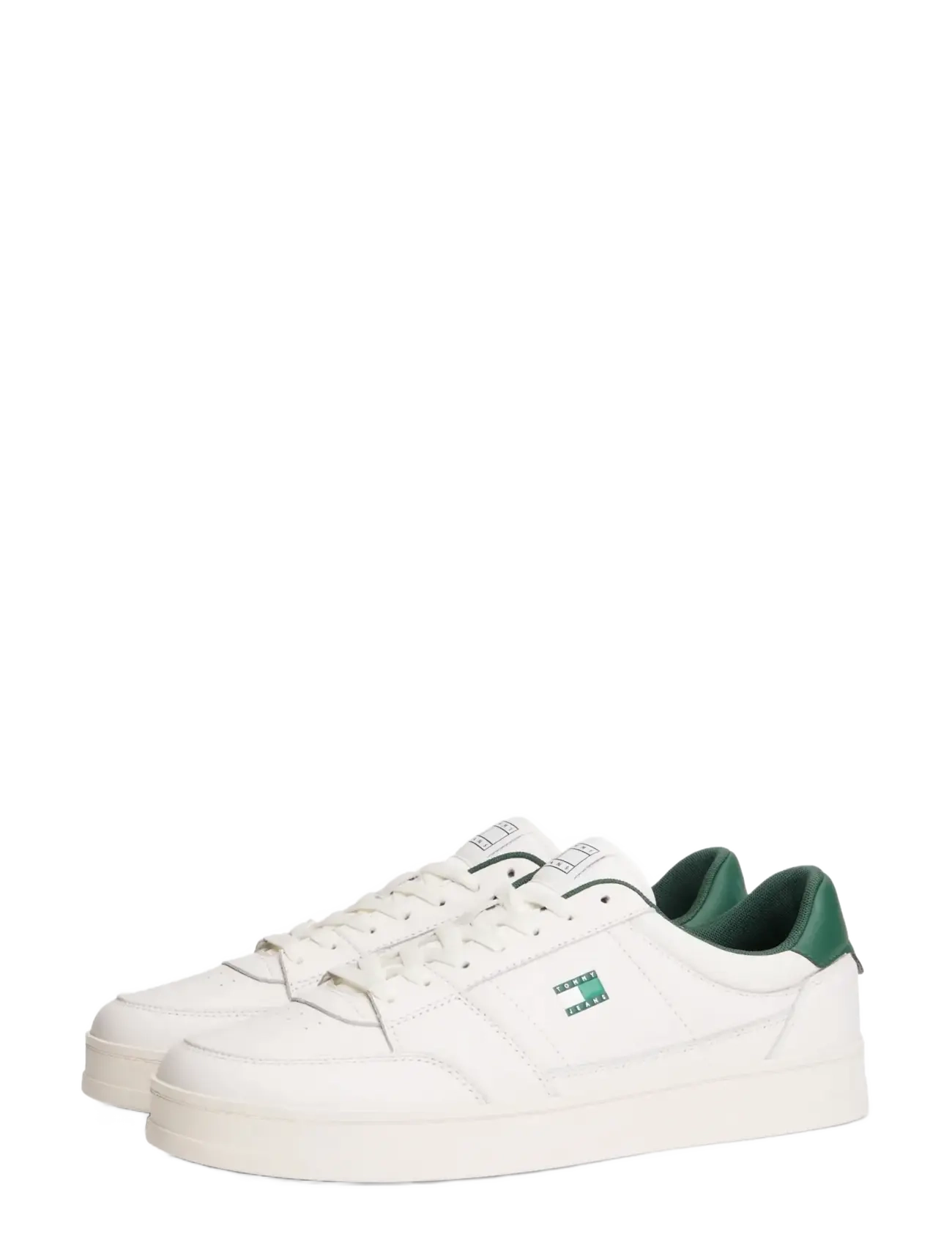 Tommy Jeans TJM THE GREENWICH NEW ESS - Sneakersy - ECRU  SHADOW PINE / white
