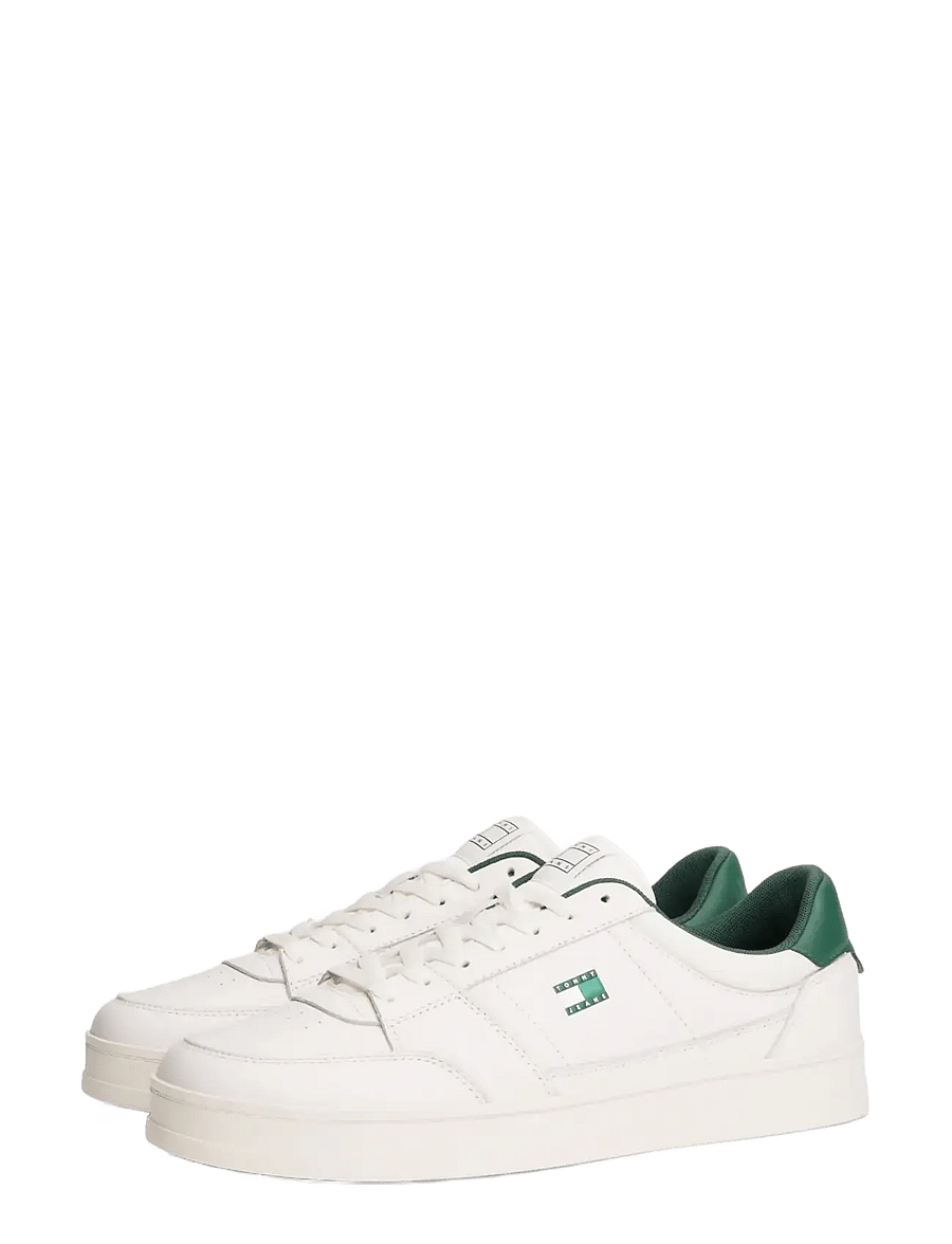 Tommy Jeans - TJM THE GREENWICH NEW ESS - low-top sneaker - ecru shadow pine - 0