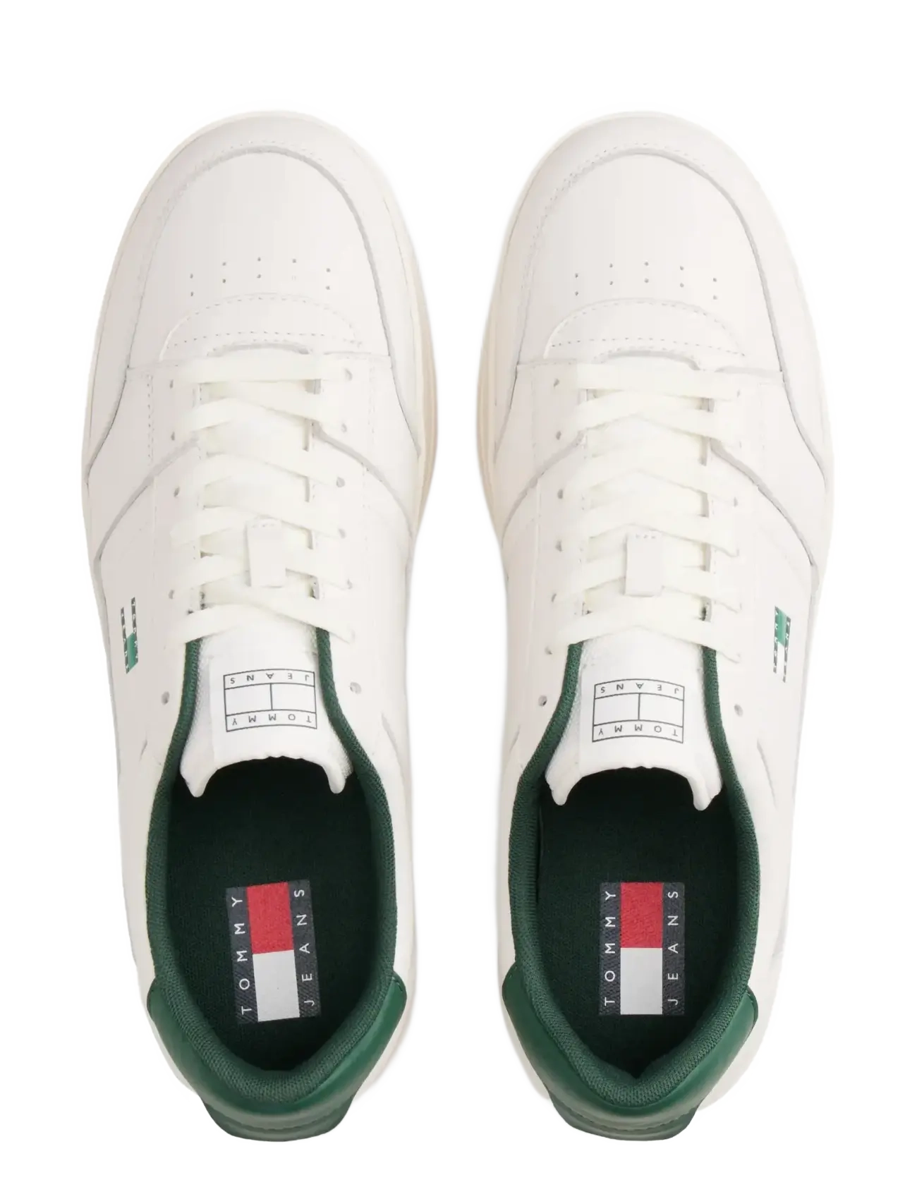Tommy Jeans - TJM THE GREENWICH NEW ESS - lave sneakers - ecru  shadow pine - 1