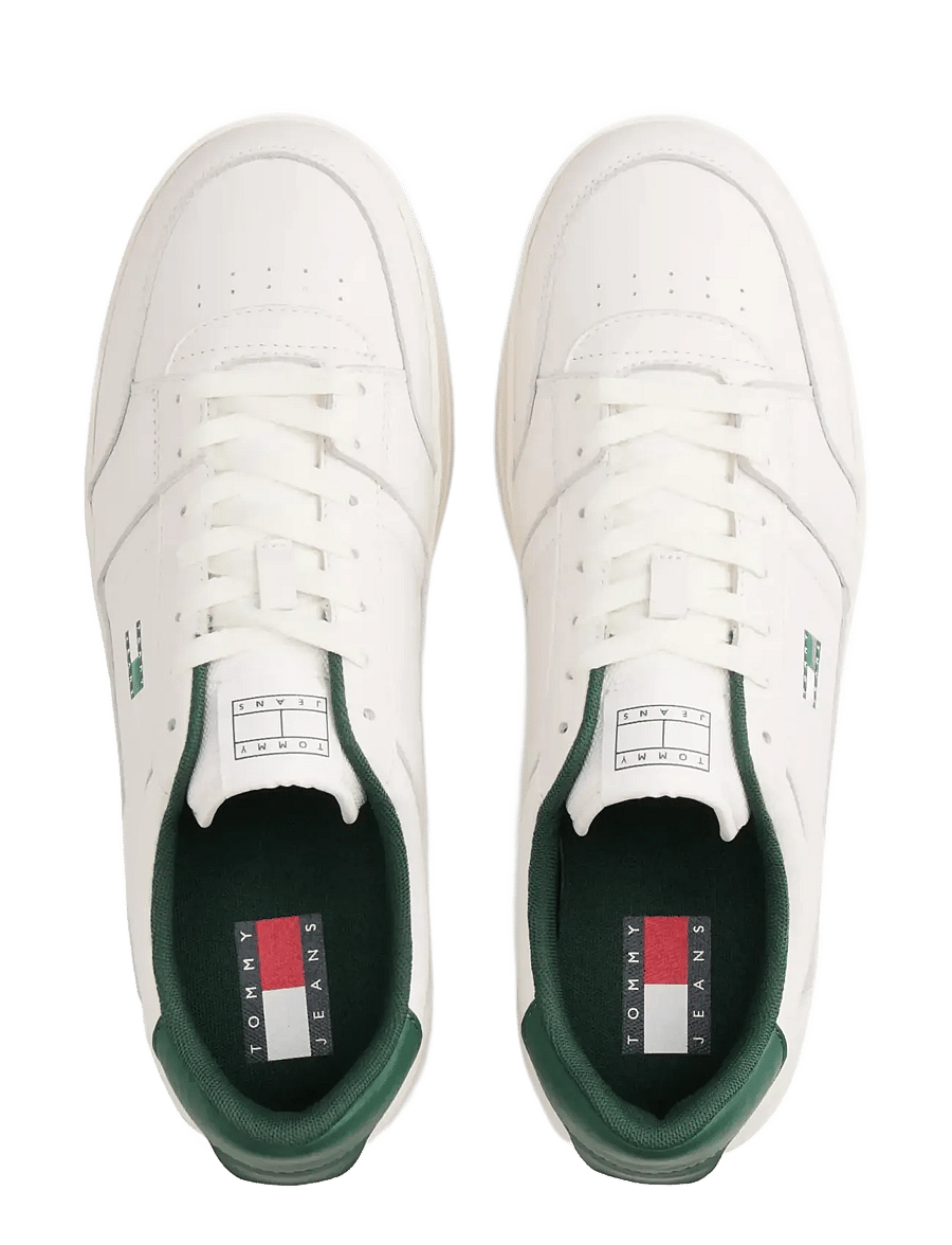 Tommy Jeans - TJM THE GREENWICH NEW ESS - low-top sneaker - ecru shadow pine - 1