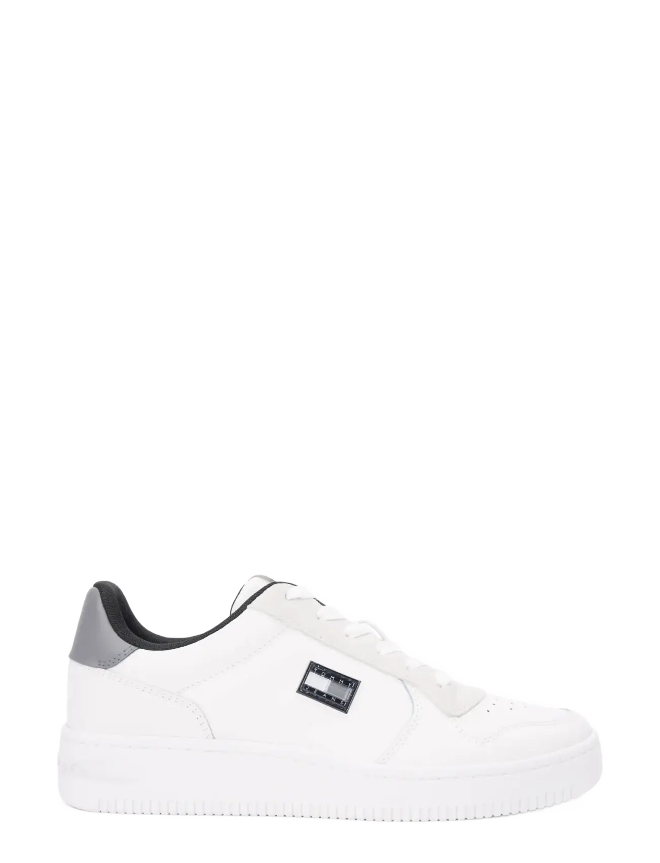 Tommy Jeans TJM RETRO BASKET - Schoenen - ECRU ZINC GREY / white