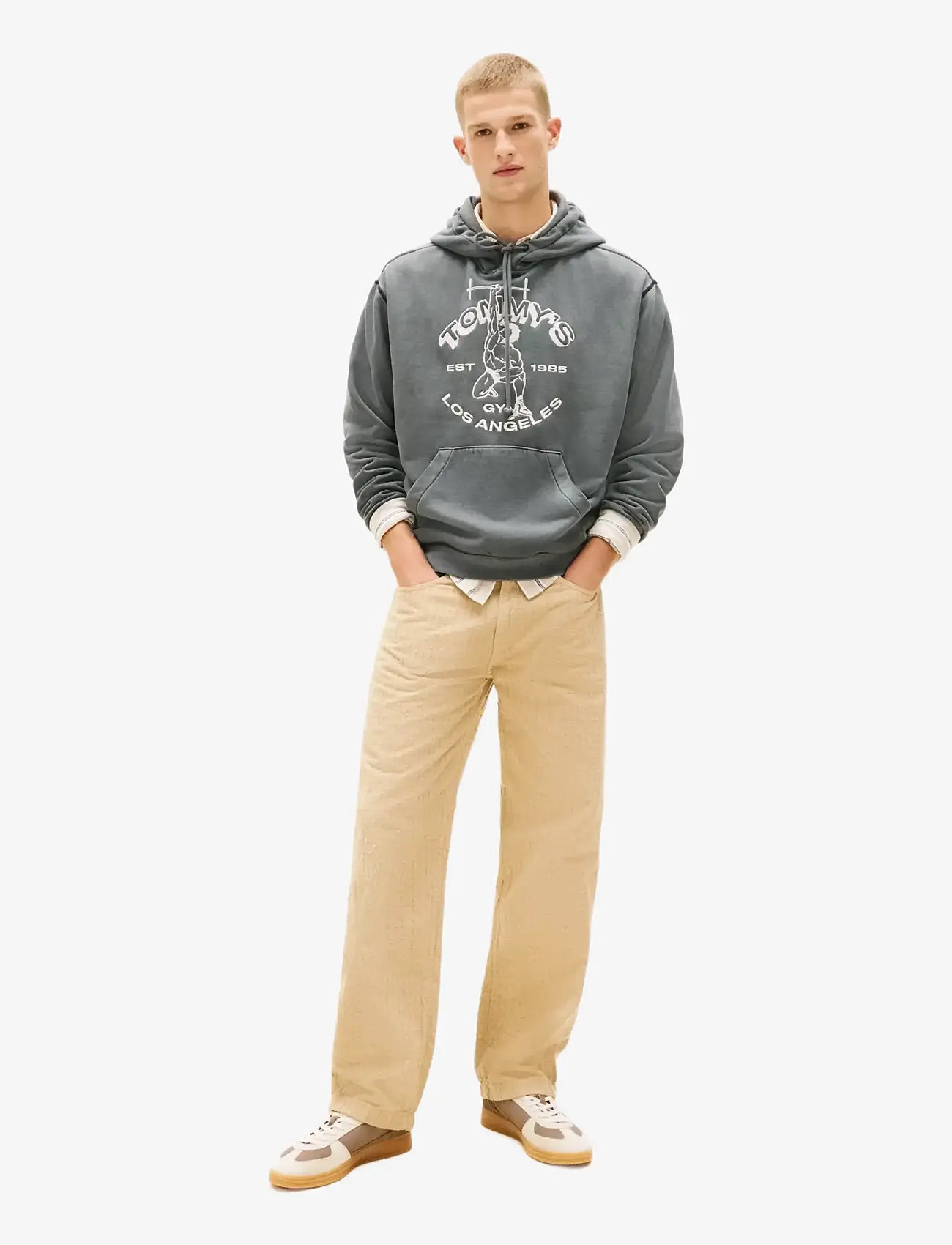 Tommy Jeans - THE GREENWiCH EDGE SUEDE - madala säärega tossud - newsprint - 2