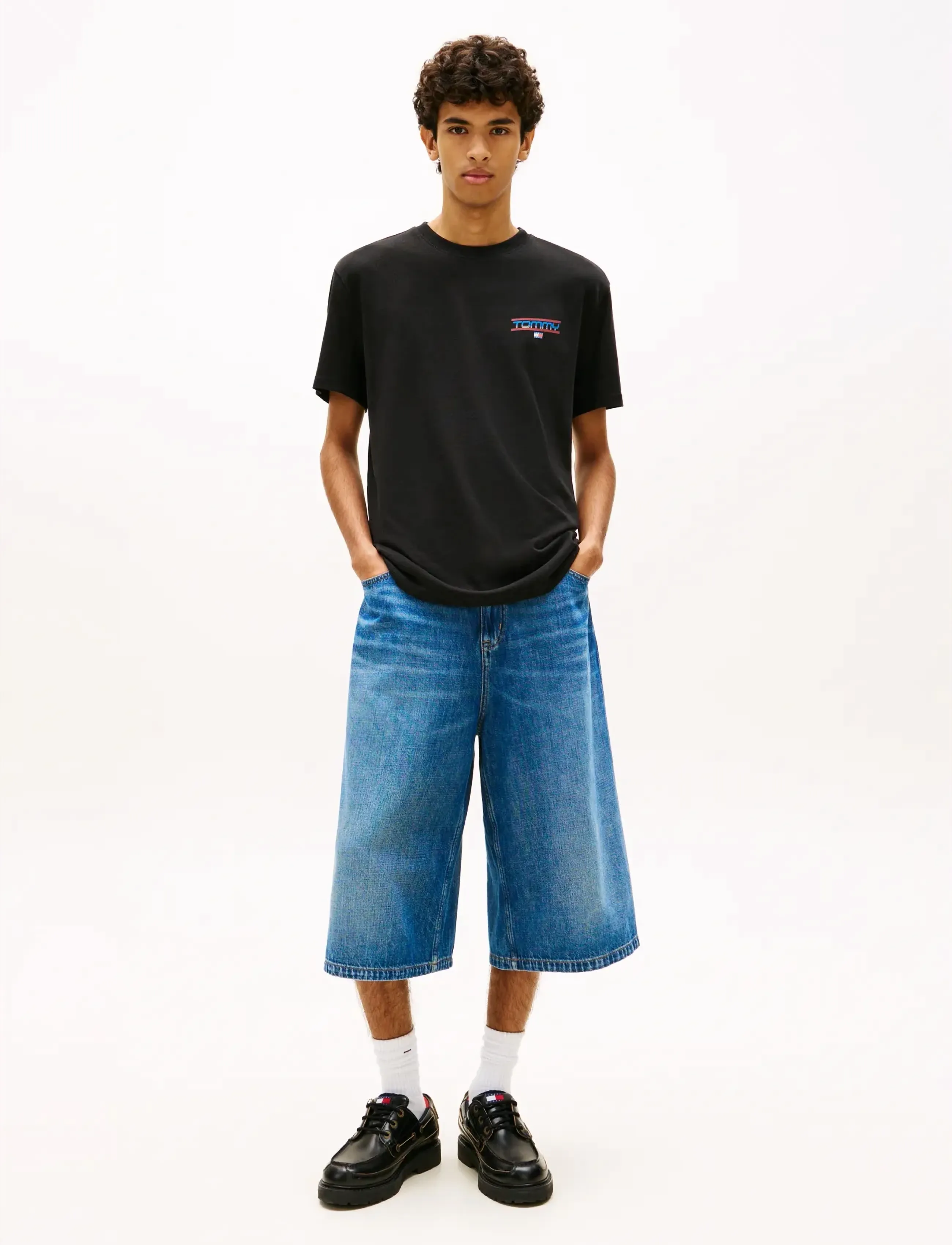 Tommy Jeans ARCHIVE 01 BOAT SHOE LTHR - Loafers - BLACK / black