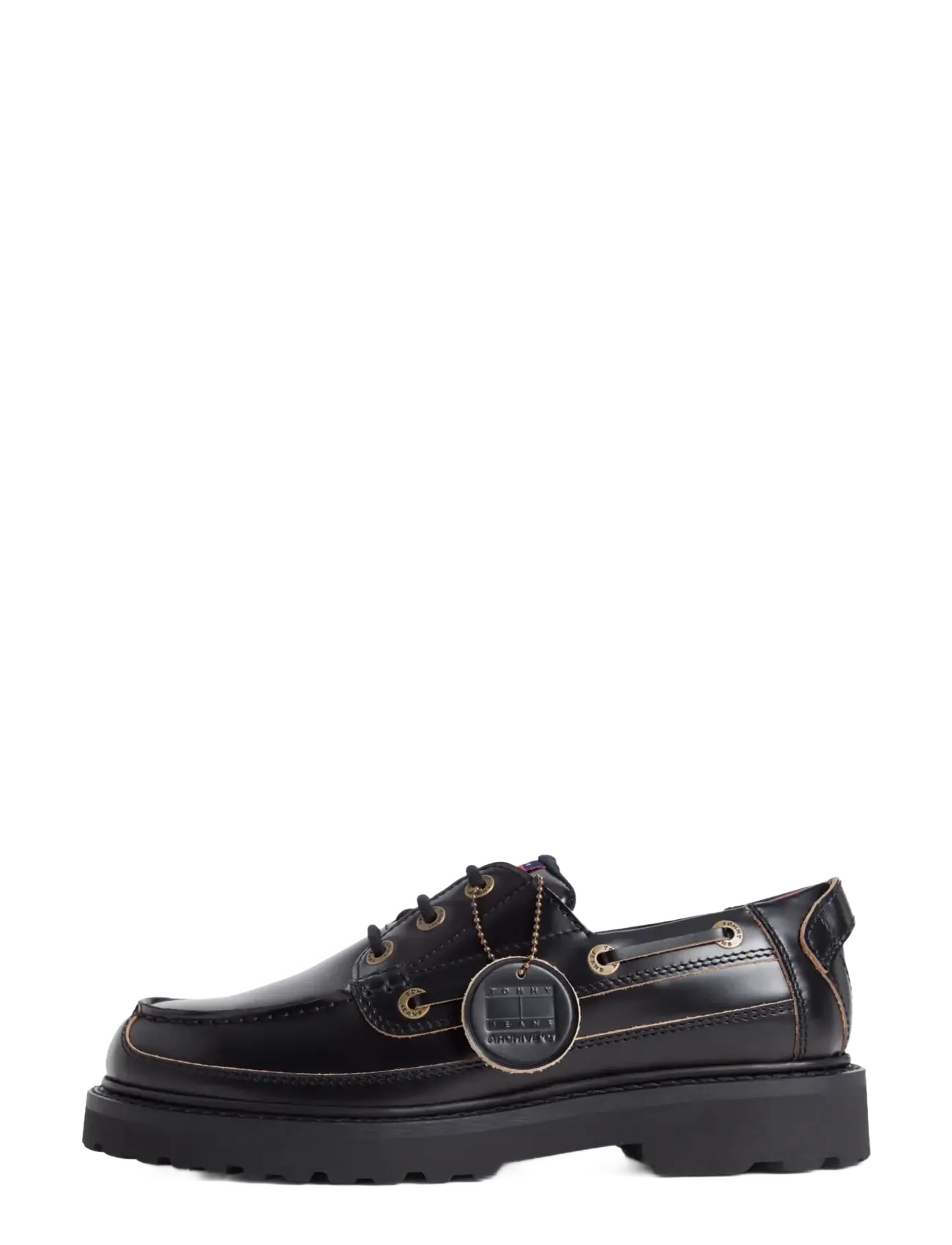 Tommy Jeans - ARCHIVE 01 BOAT SHOE LTHR - shop efter stil - black - 3