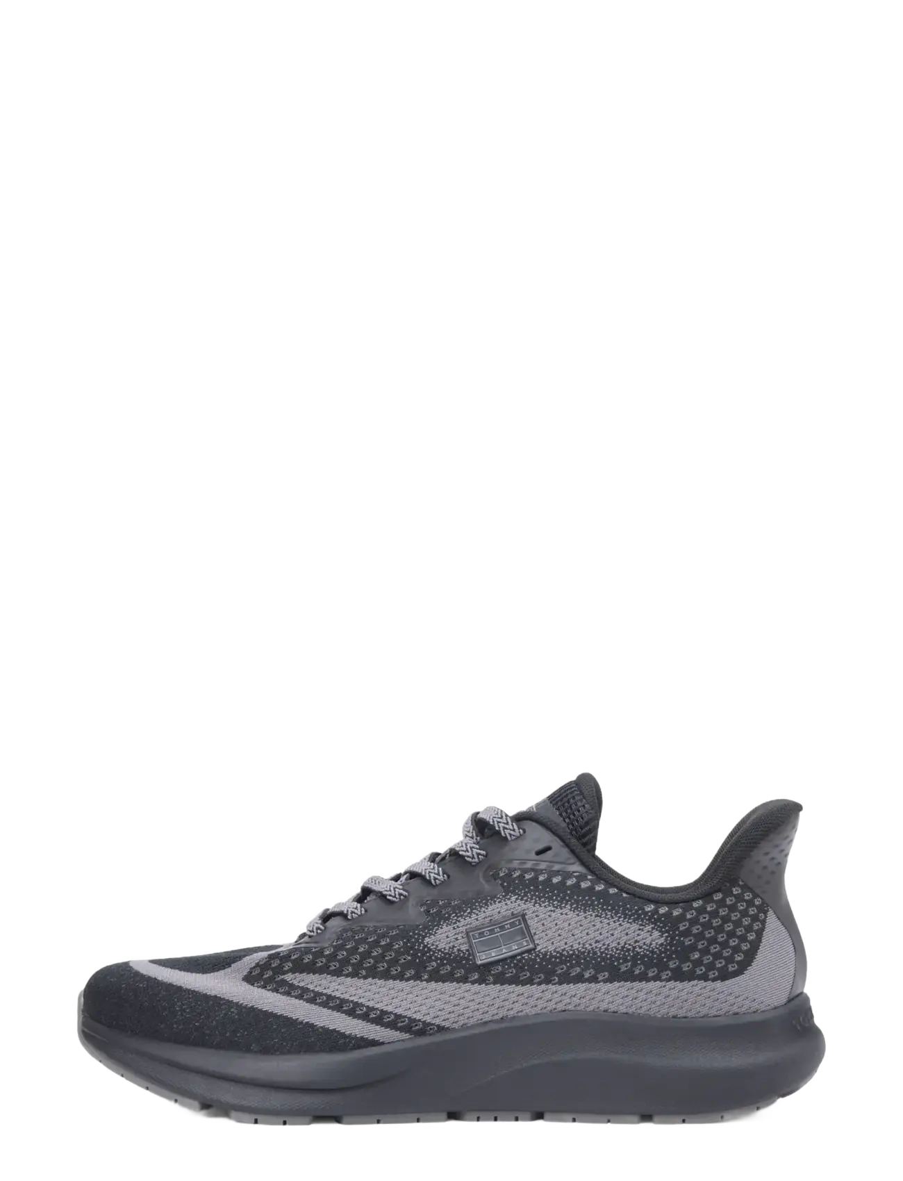 Tommy Jeans - RUNNER KNITTED - lave sneakers - black - 4