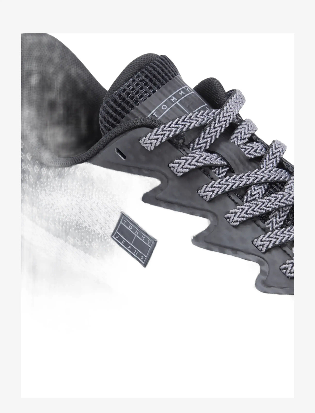 Tommy Jeans - RUNNER KNITTED - madala säärega tossud - black - 5