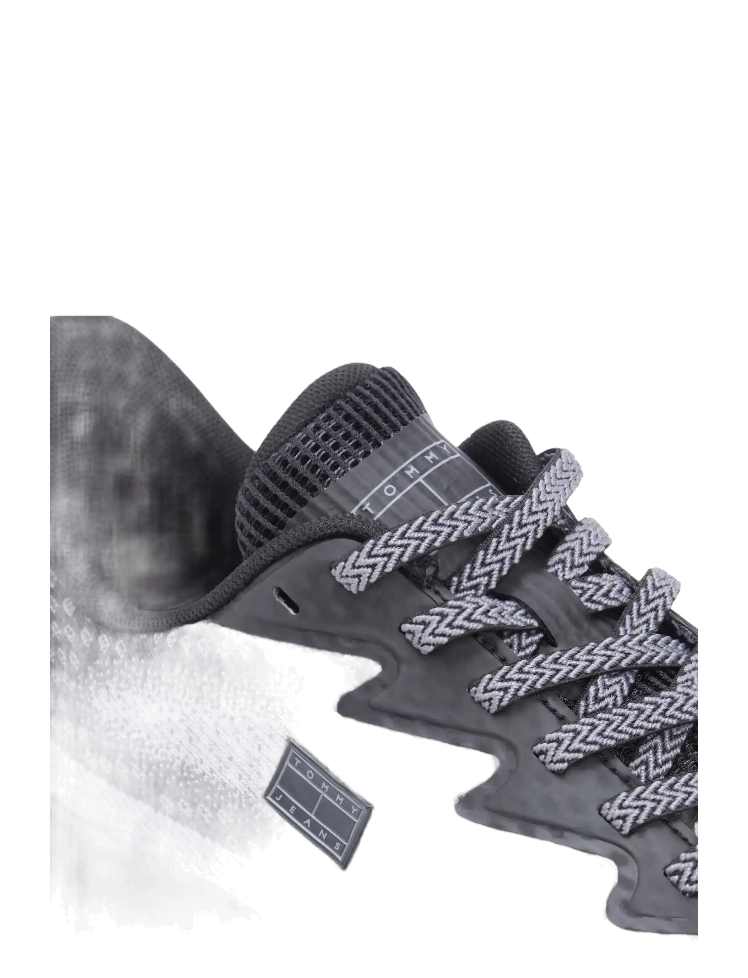 Tommy Jeans - RUNNER KNITTED - lave sneakers - black - 5
