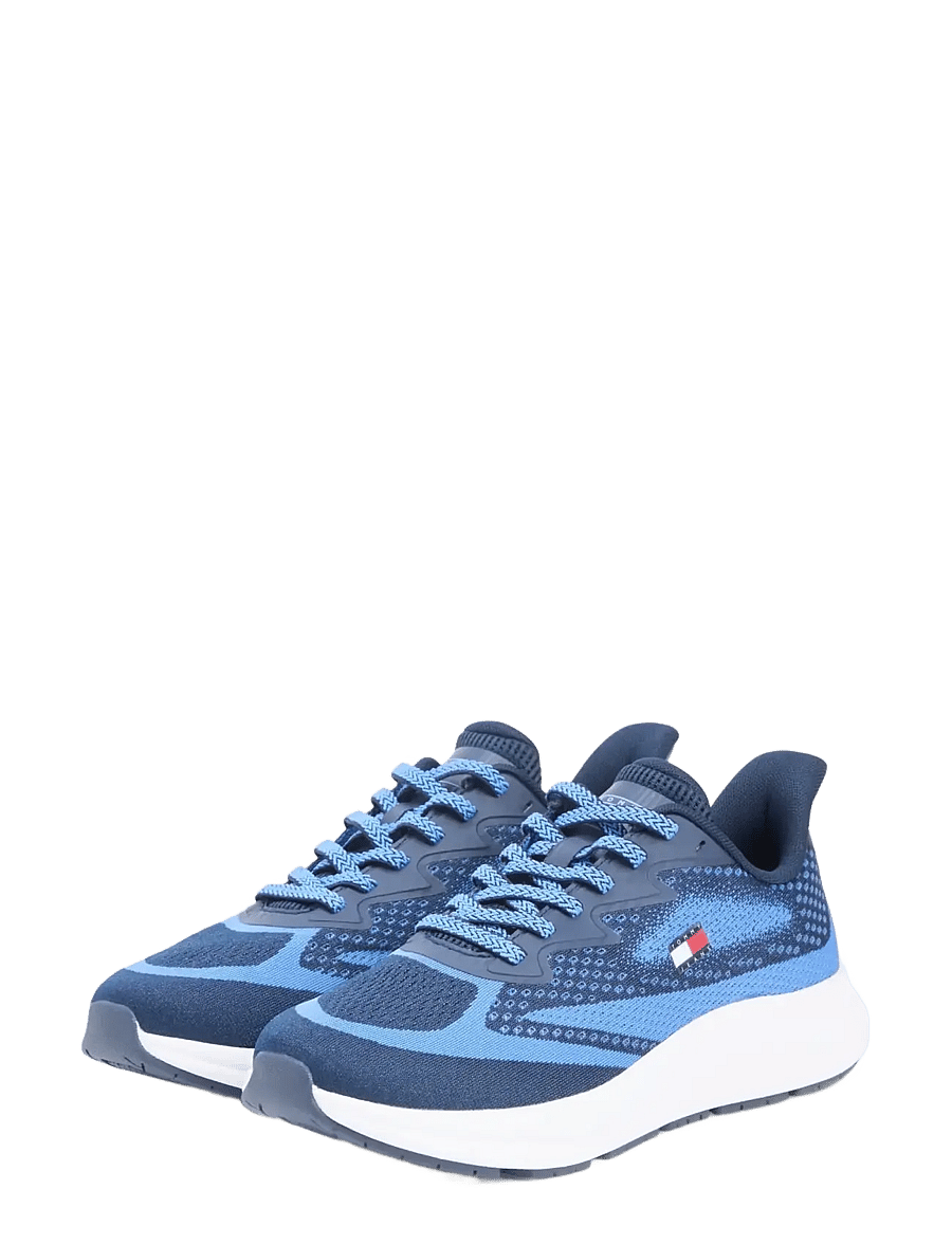 Tommy Jeans - RUNNER KNITTED - lágir strigaskór - dark night navy - 1