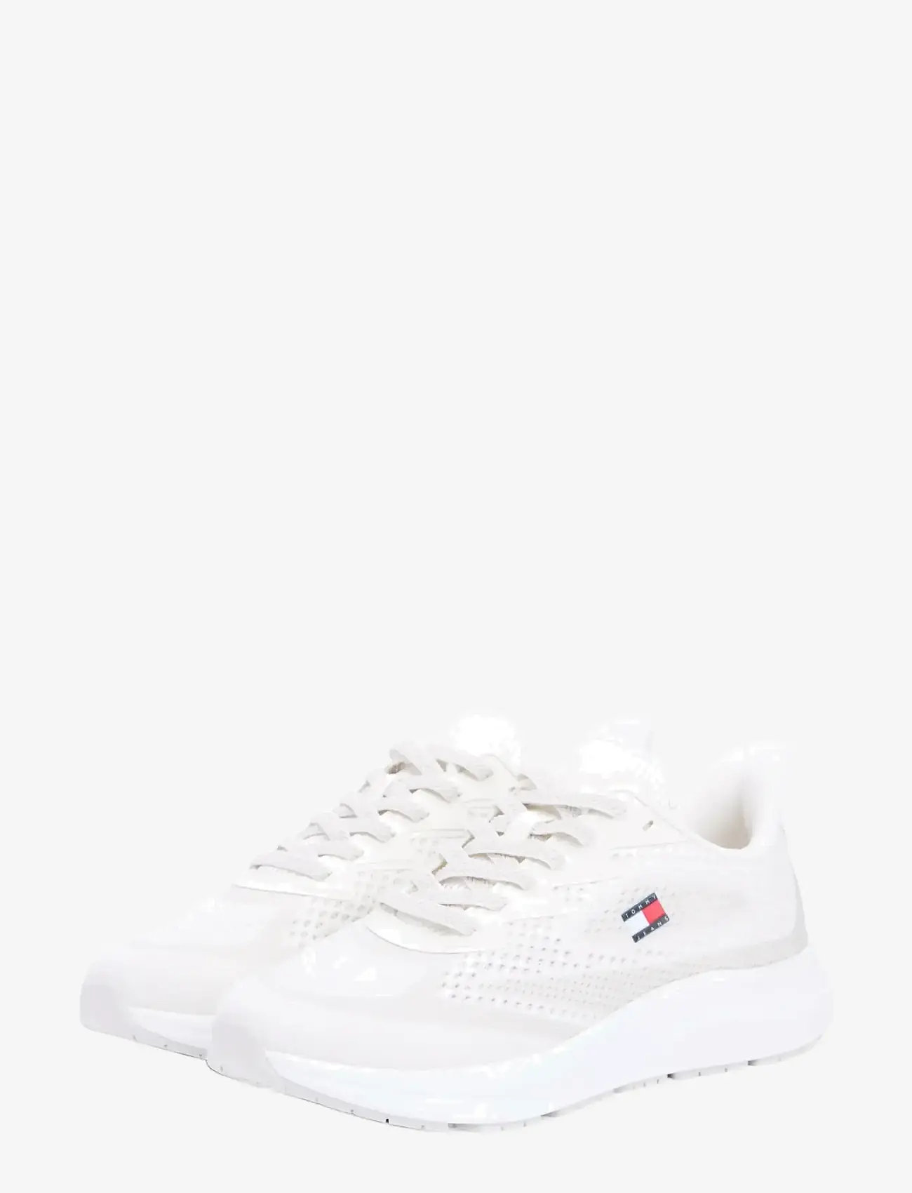 Tommy Jeans - RUNNER KNITTED - låga sneakers - ecru - 1
