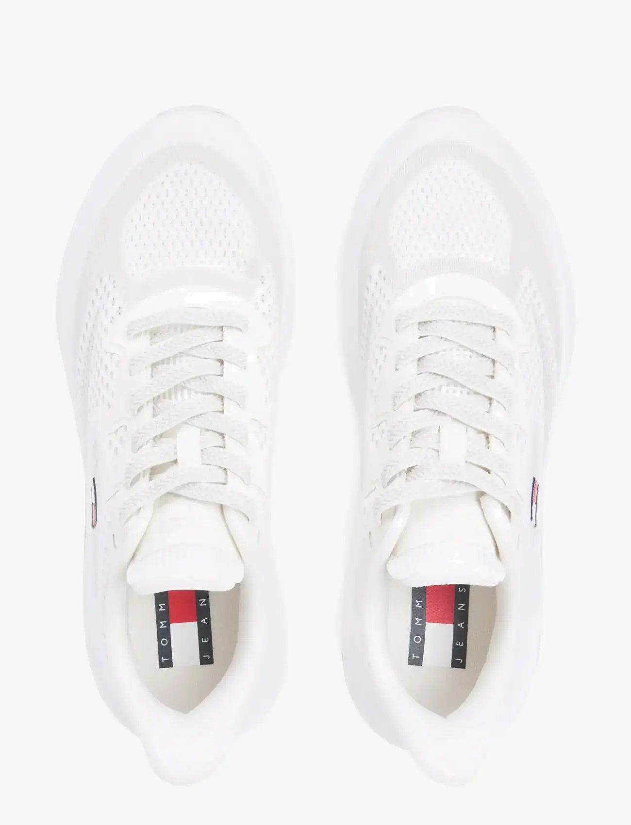 Tommy Jeans - RUNNER KNITTED - låga sneakers - ecru - 4