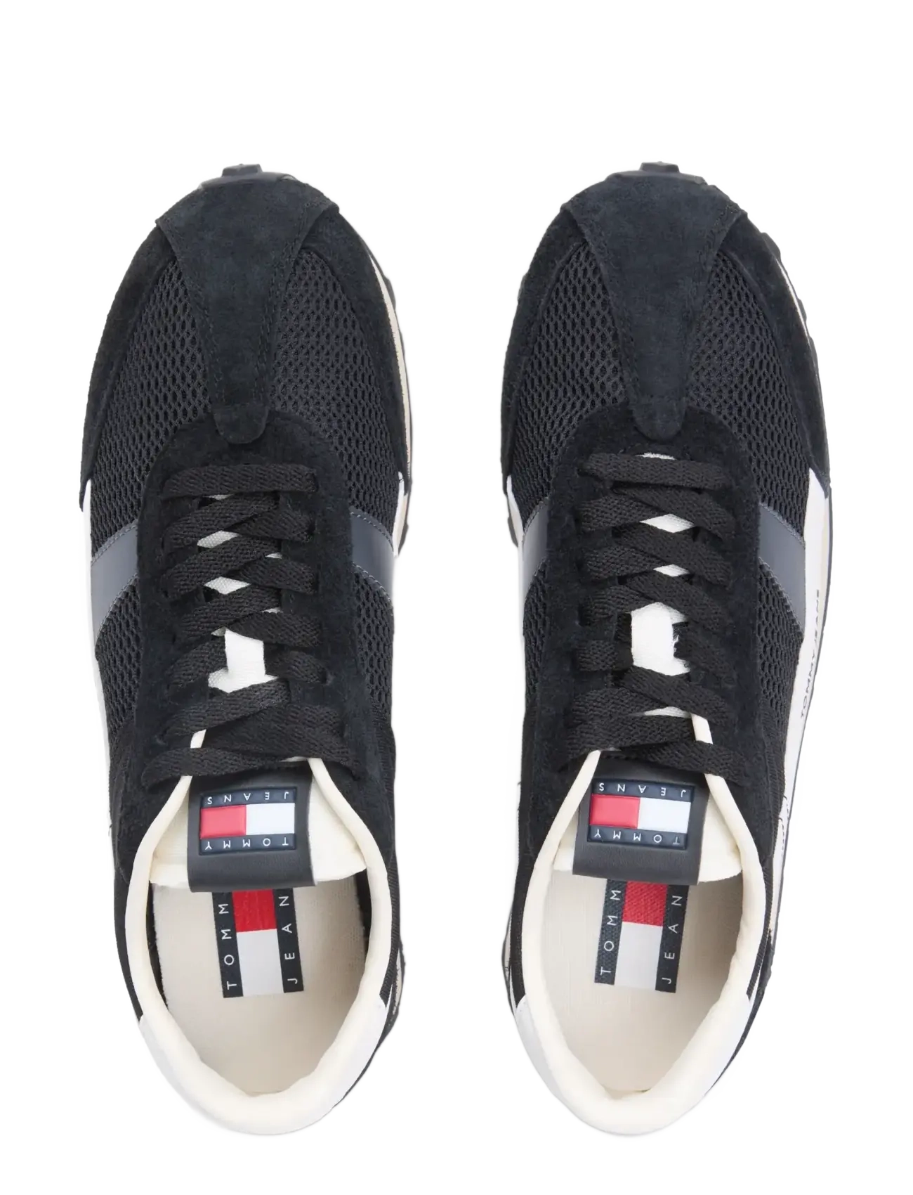 Tommy Jeans - RETRO RUNNER ARCHIVE OPEN MESH - sneakers med lavt skaft - black - 4