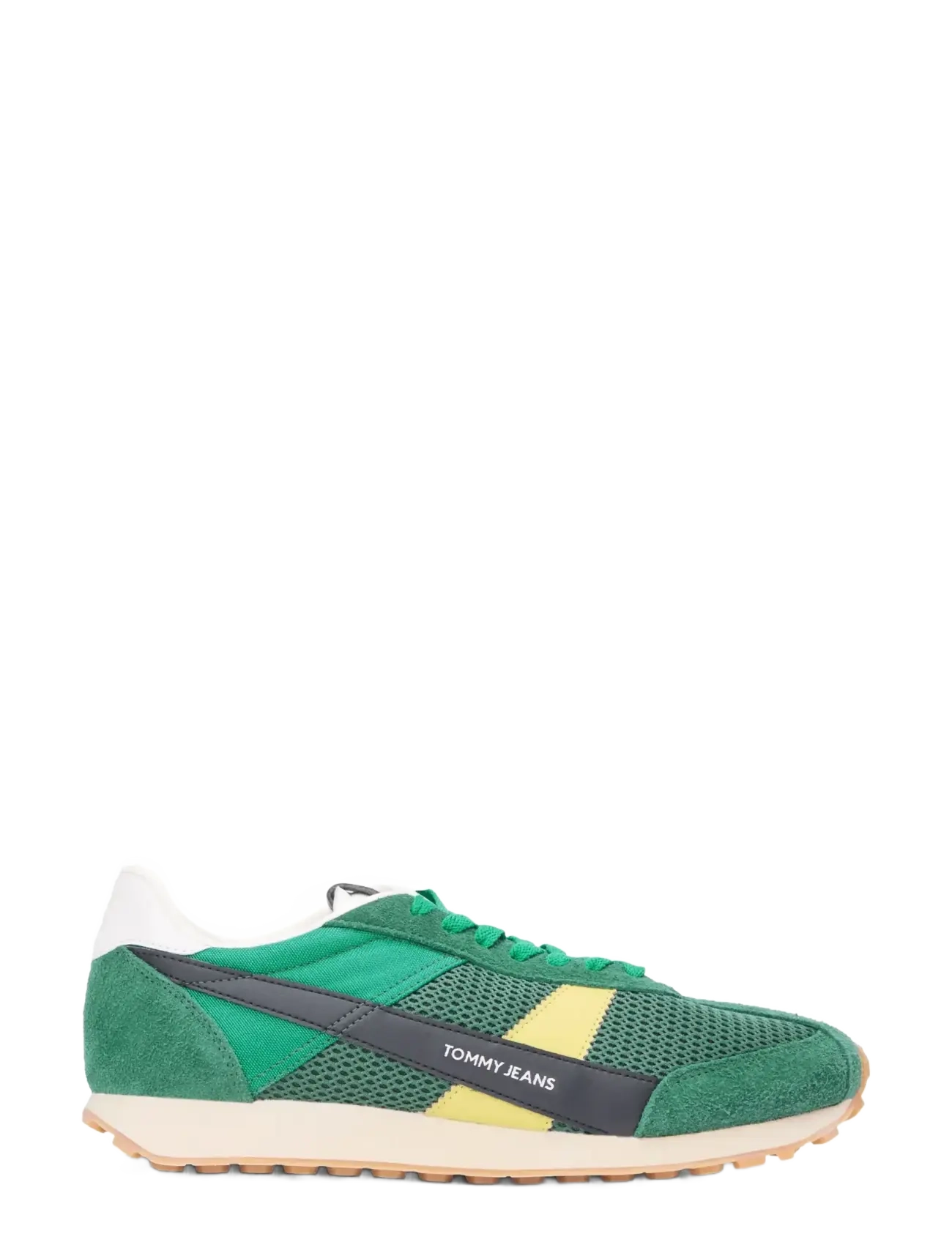 Tommy Jeans Retro Runner Archive Open Mesh, Mænd, Retro Løbesko, Grøn, Str: 42