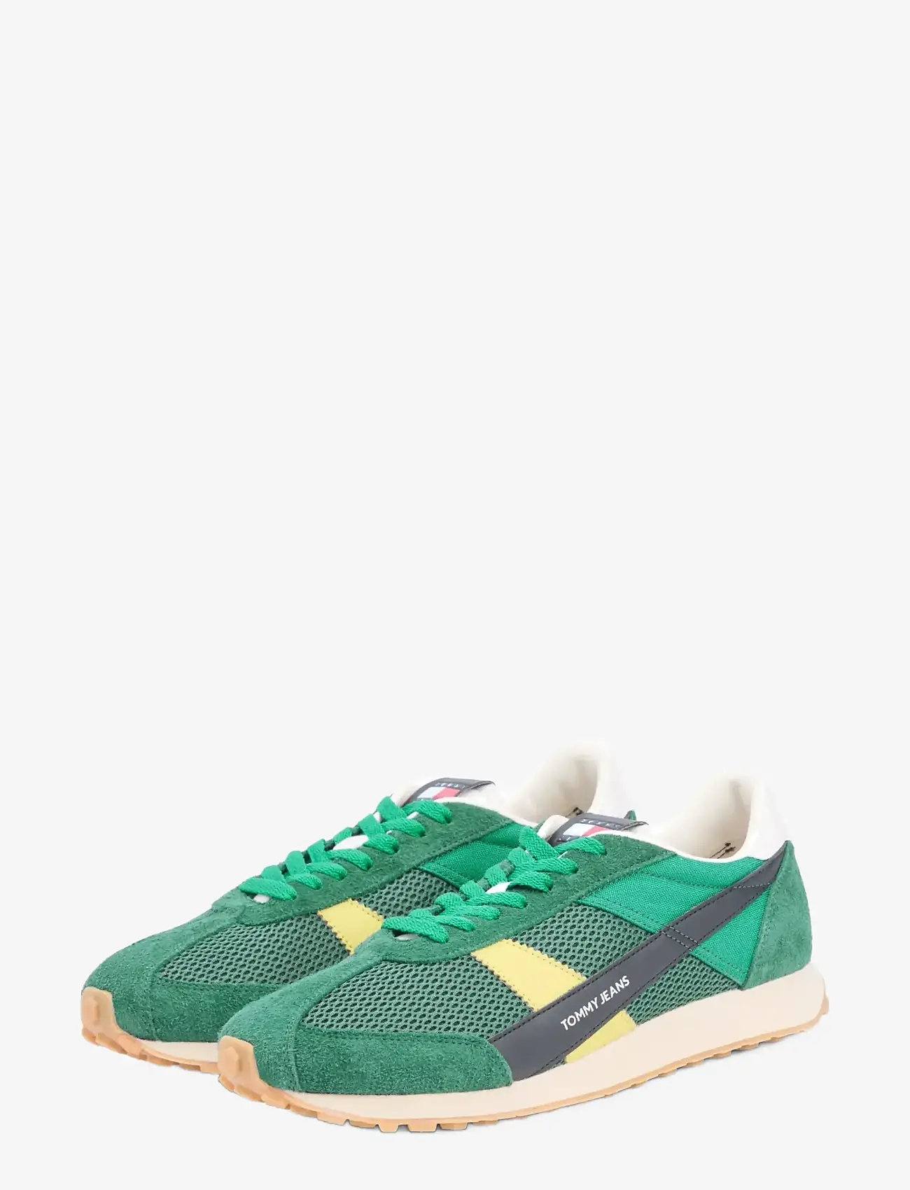 Tommy Jeans - RETRO RUNNER ARCHIVE OPEN MESH - lave sneakers - shadow pine - 1