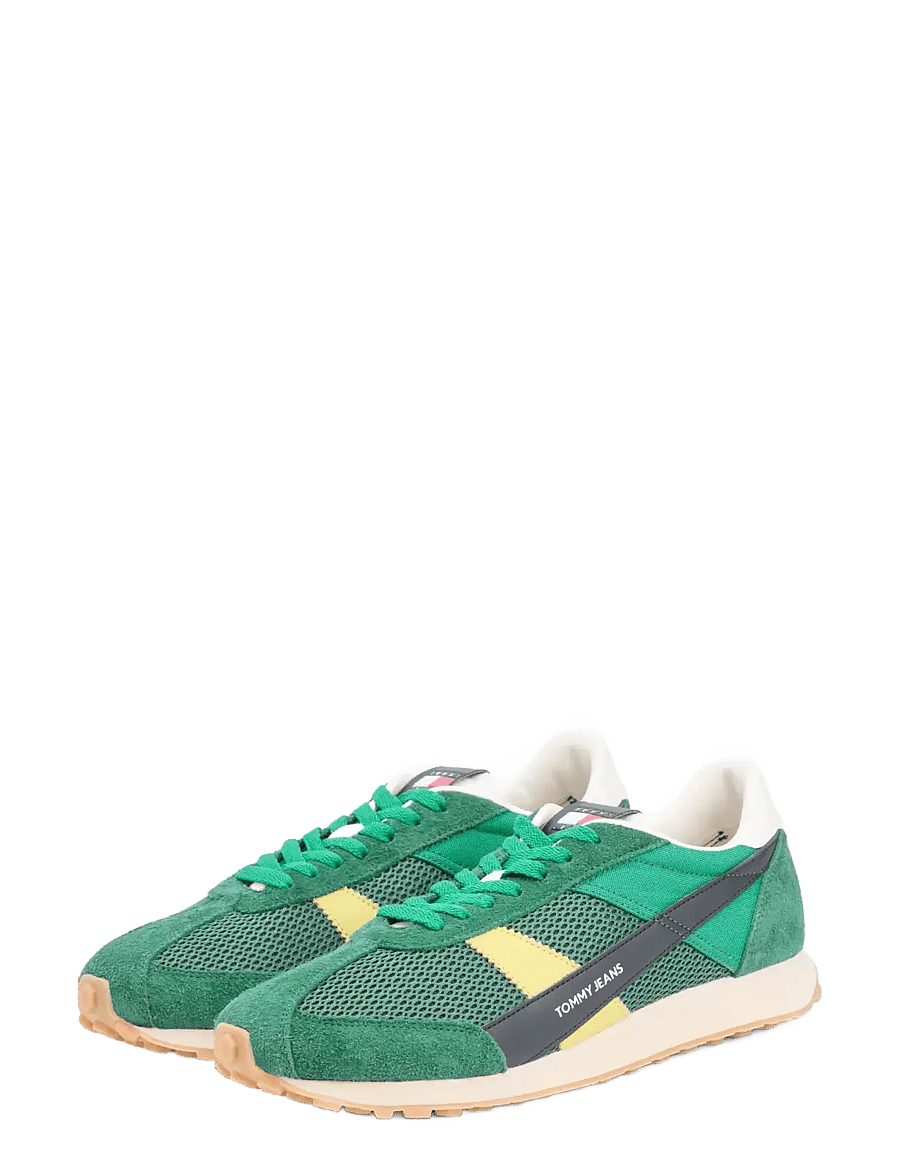 Tommy Jeans - RETRO RUNNER ARCHIVE OPEN MESH - laag sneakers - shadow pine - 1