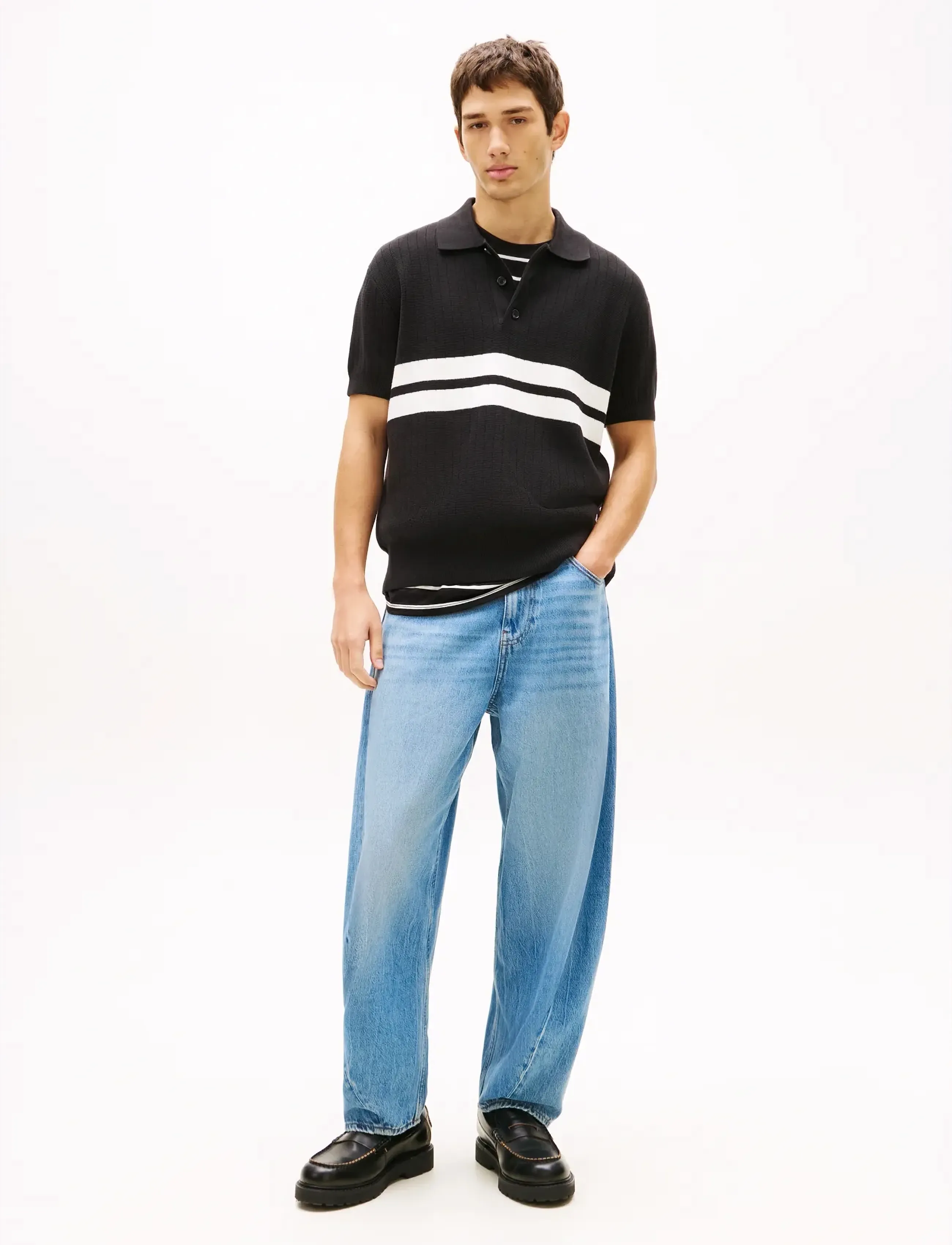 Tommy Jeans ARCHIVE 01 LOAFER - Instappers - BLACK / black