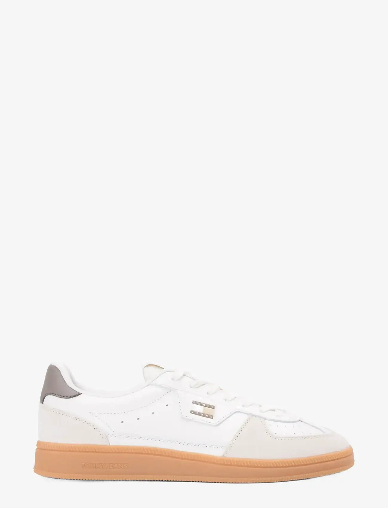 Tommy Jeans - THE GREENWICH EDGE M LEATHER - laag sneakers - ivory dusty brown - 0