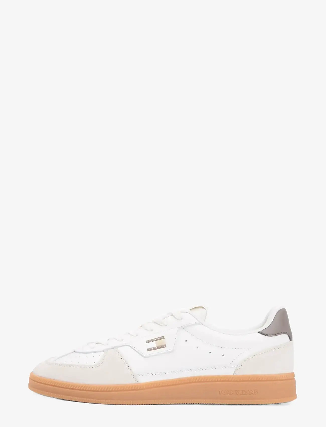 Tommy Jeans - THE GREENWICH EDGE M LEATHER - laag sneakers - ivory dusty brown - 4