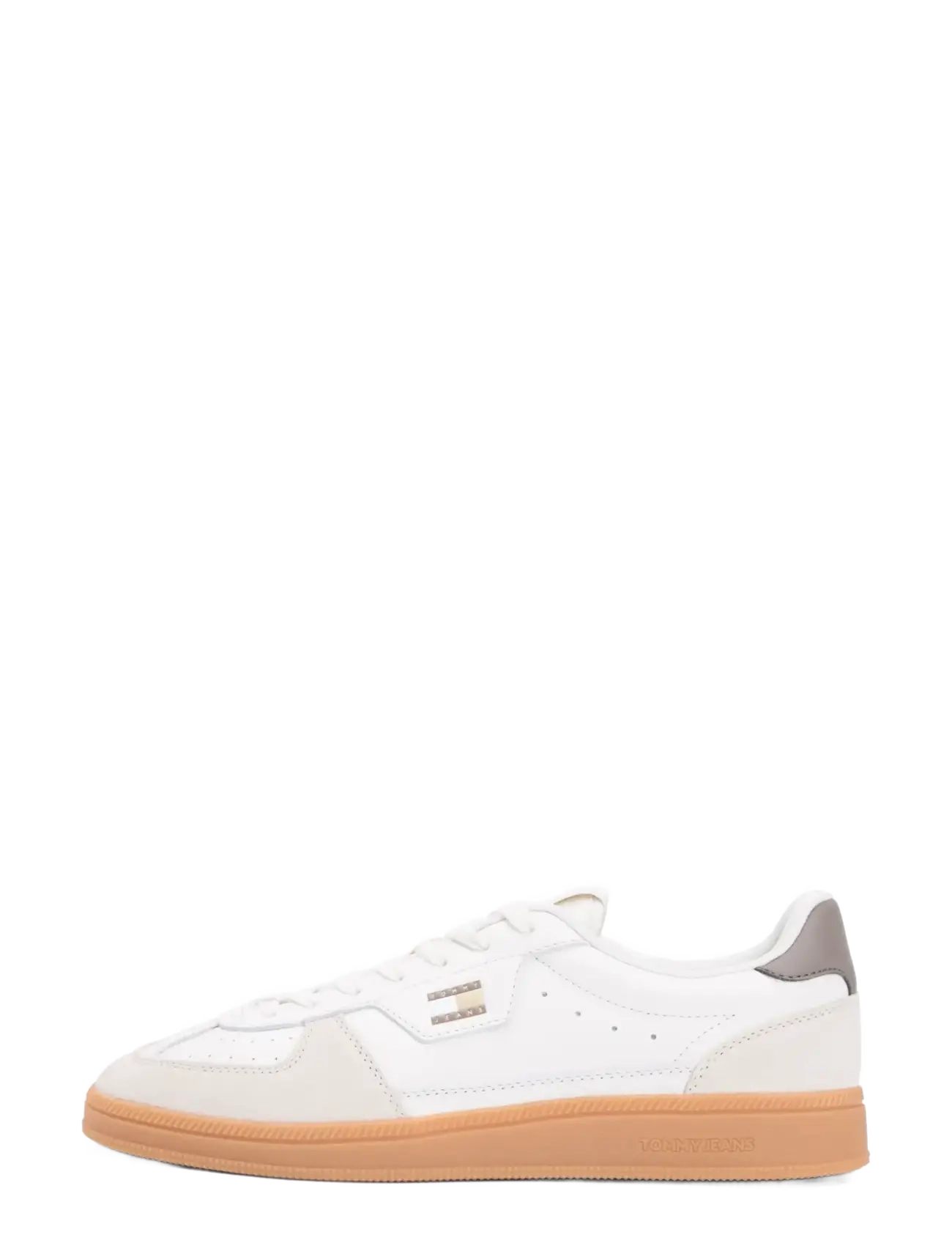 Tommy Jeans - THE GREENWICH EDGE M LEATHER - baskets basses - ivory dusty brown - 4