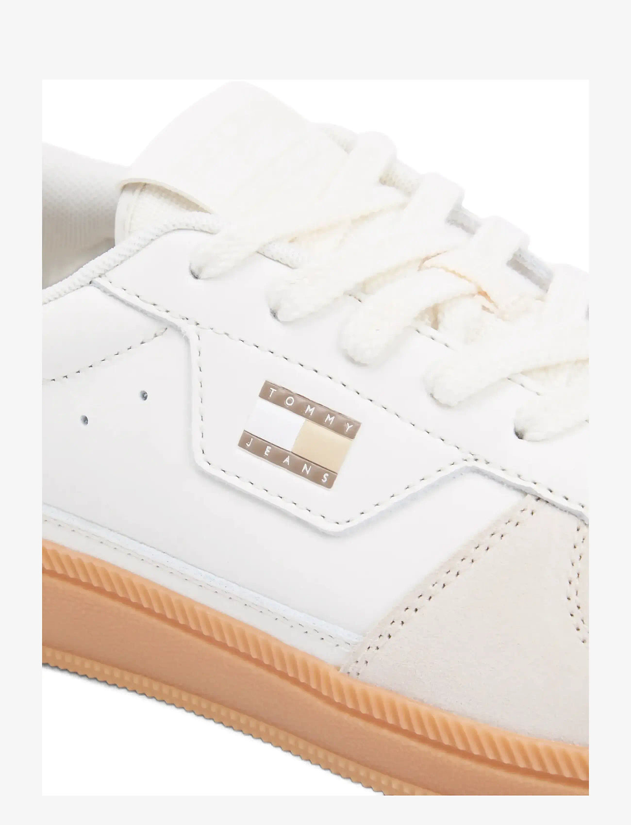 Tommy Jeans - THE GREENWICH EDGE M LEATHER - laag sneakers - ivory dusty brown - 5
