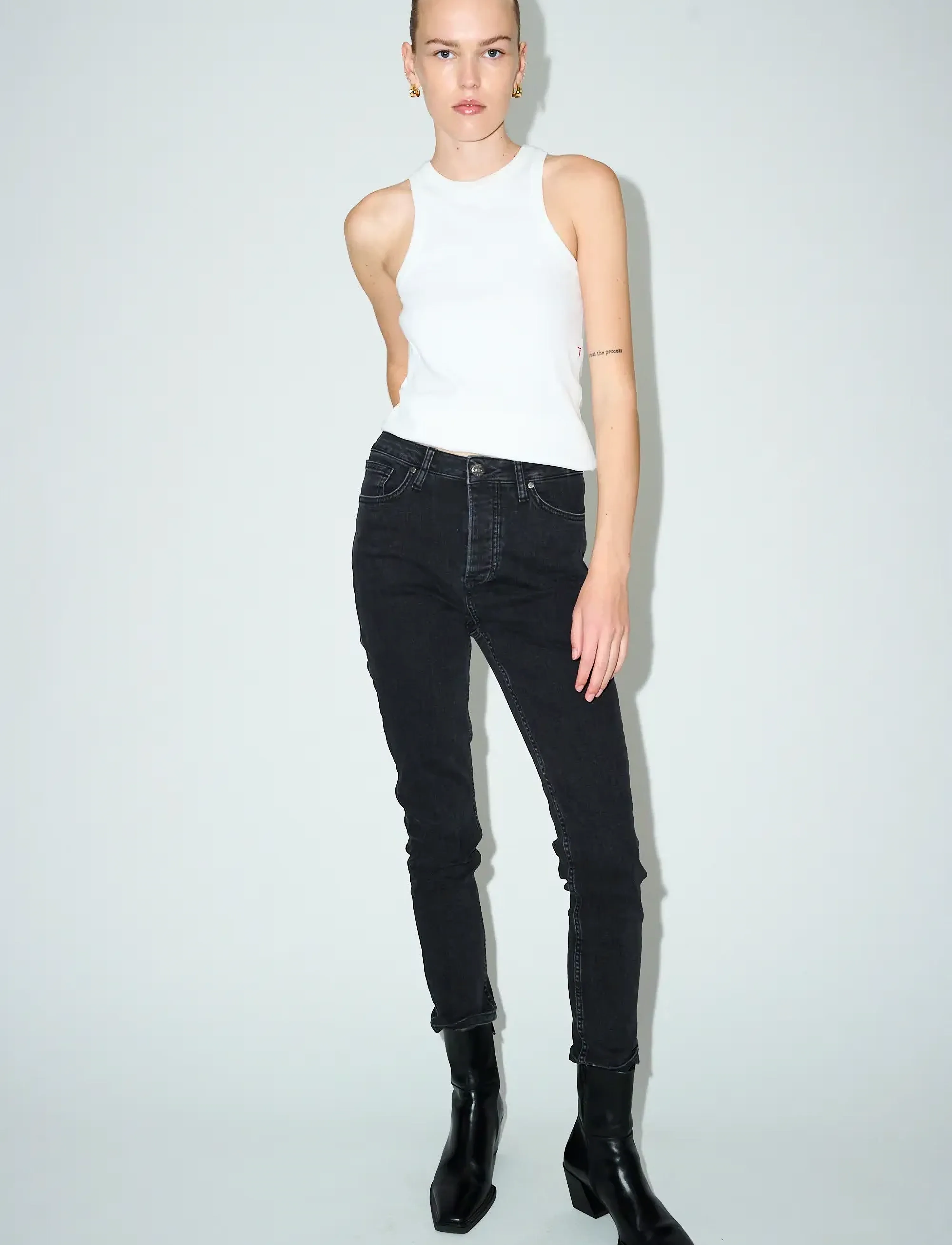 Tomorrow TRW-Hepburn Jeans Wash Original Bla - Transitional Layering - BLACK / black