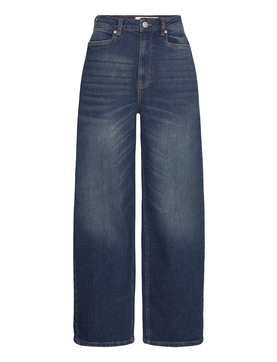 Tomorrow - TRW-Kaia Slung Jeans Wash Riverside - brede jeans - denim blue - 1