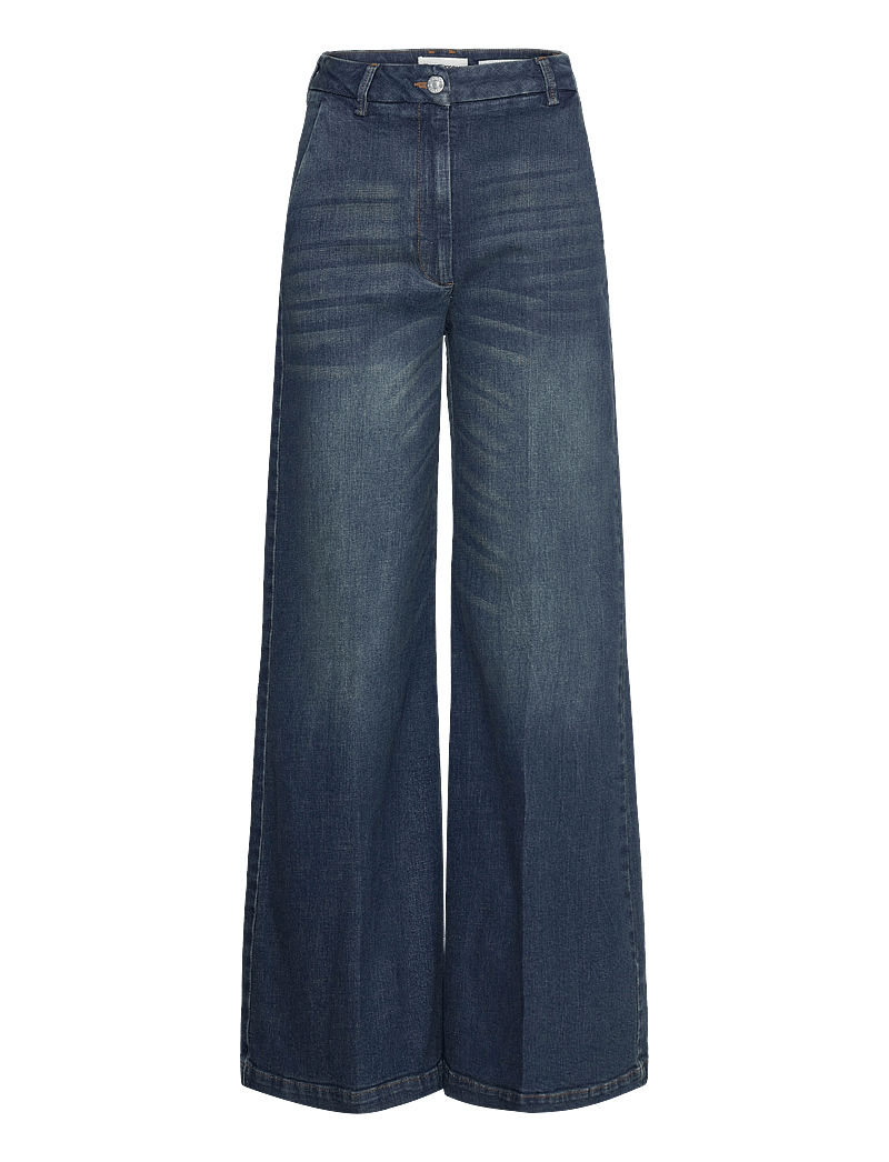 Tomorrow - TRW-Ellen Pant Wash Riverside - hosen mit weitem bein - denim blue - 1