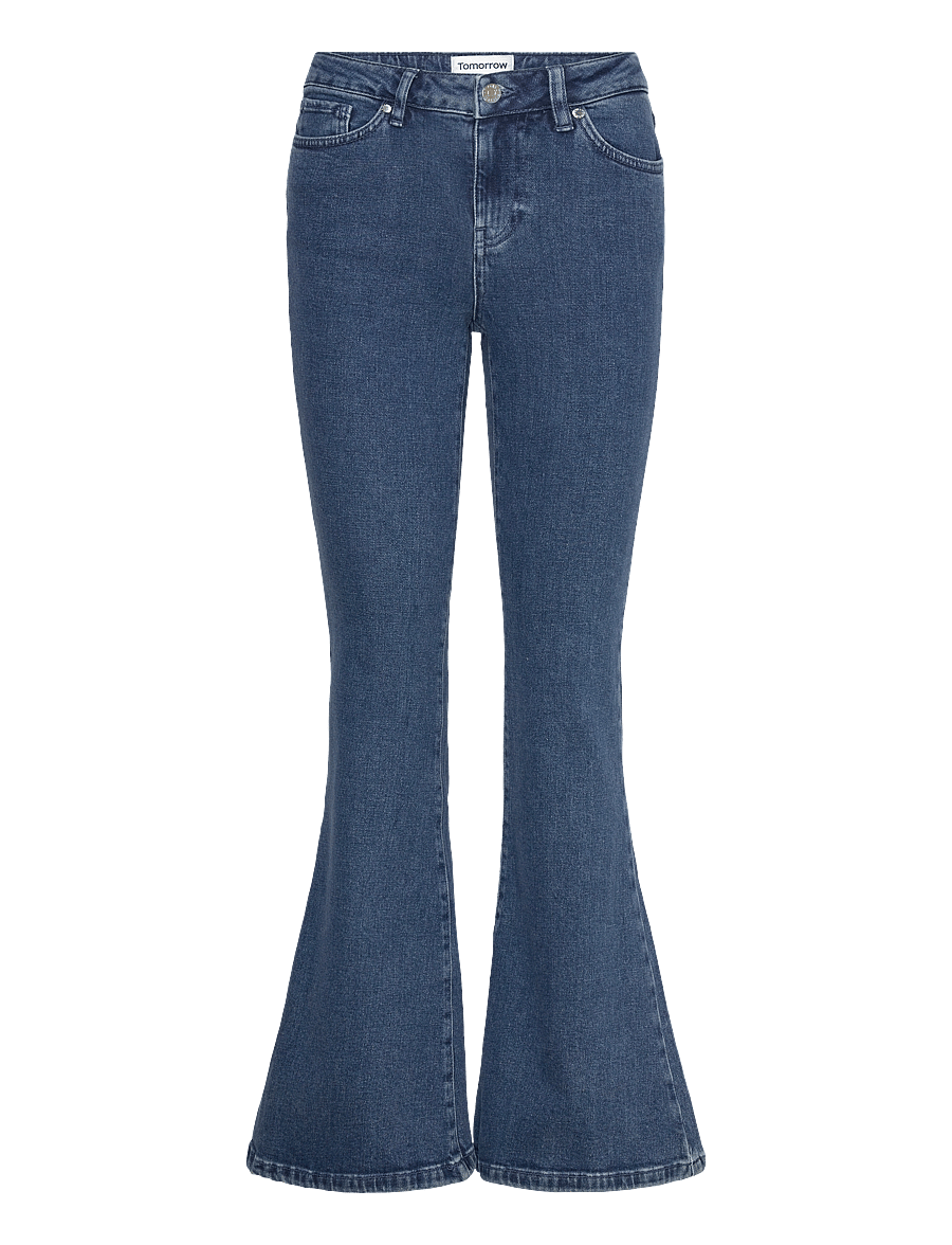 Tomorrow - TRW-Jenna Jeans Wash Dark Iowa - schlaghosen - denim blue - 1