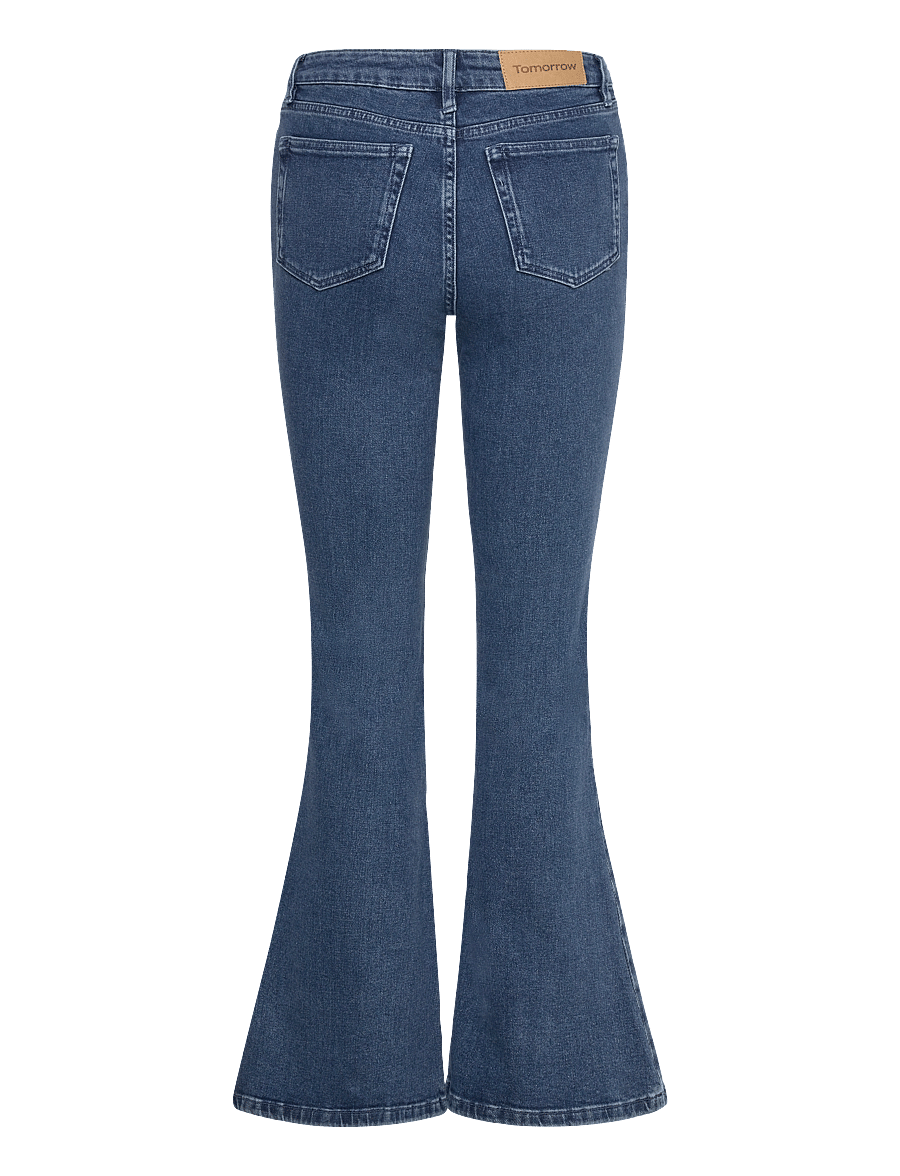Tomorrow - TRW-Jenna Jeans Wash Dark Iowa - schlaghosen - denim blue - 2