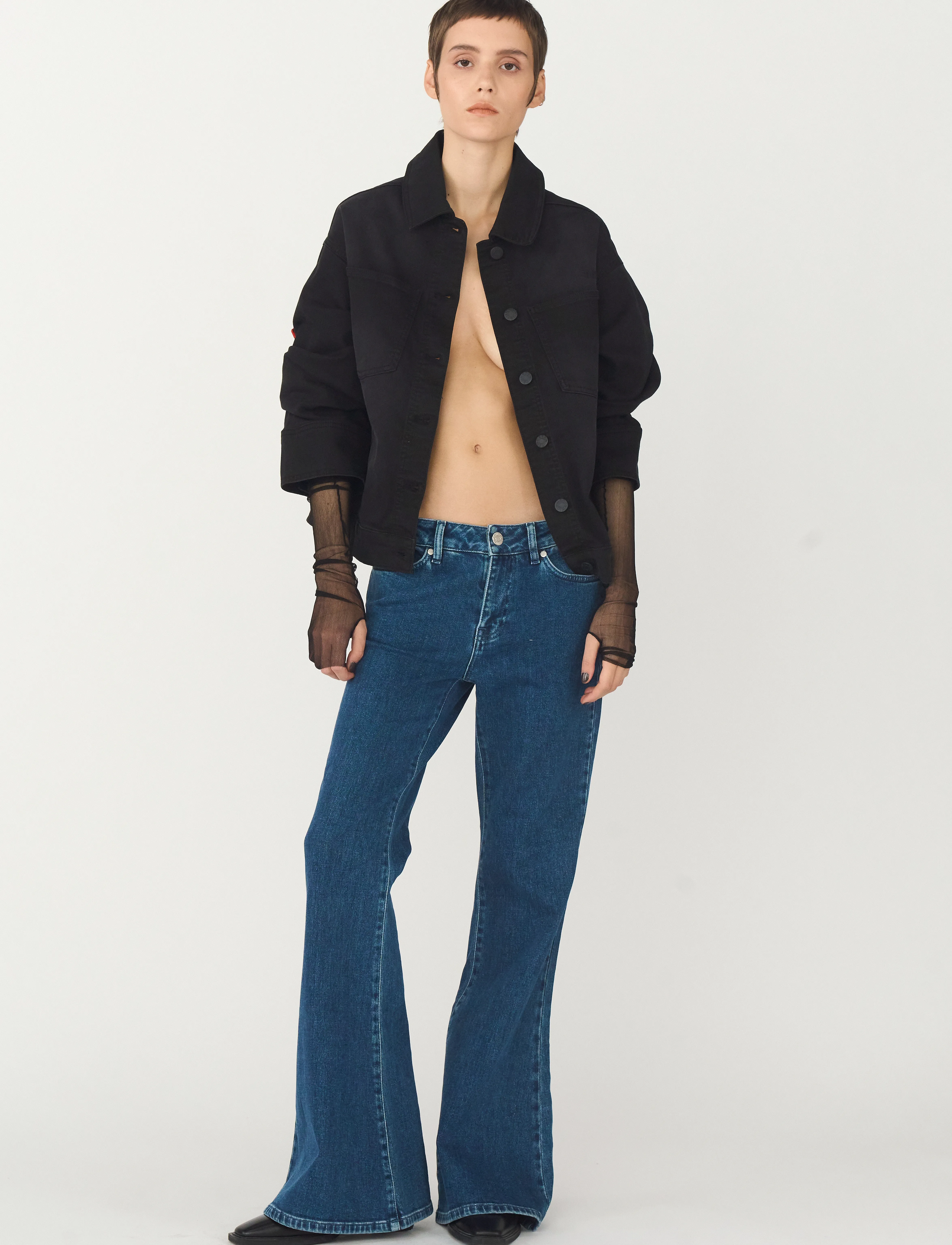 Tomorrow Trw-Jenna Jeans Wash Dark Iowa, 30 x 32, Blue, Jeans > Flares, Dame