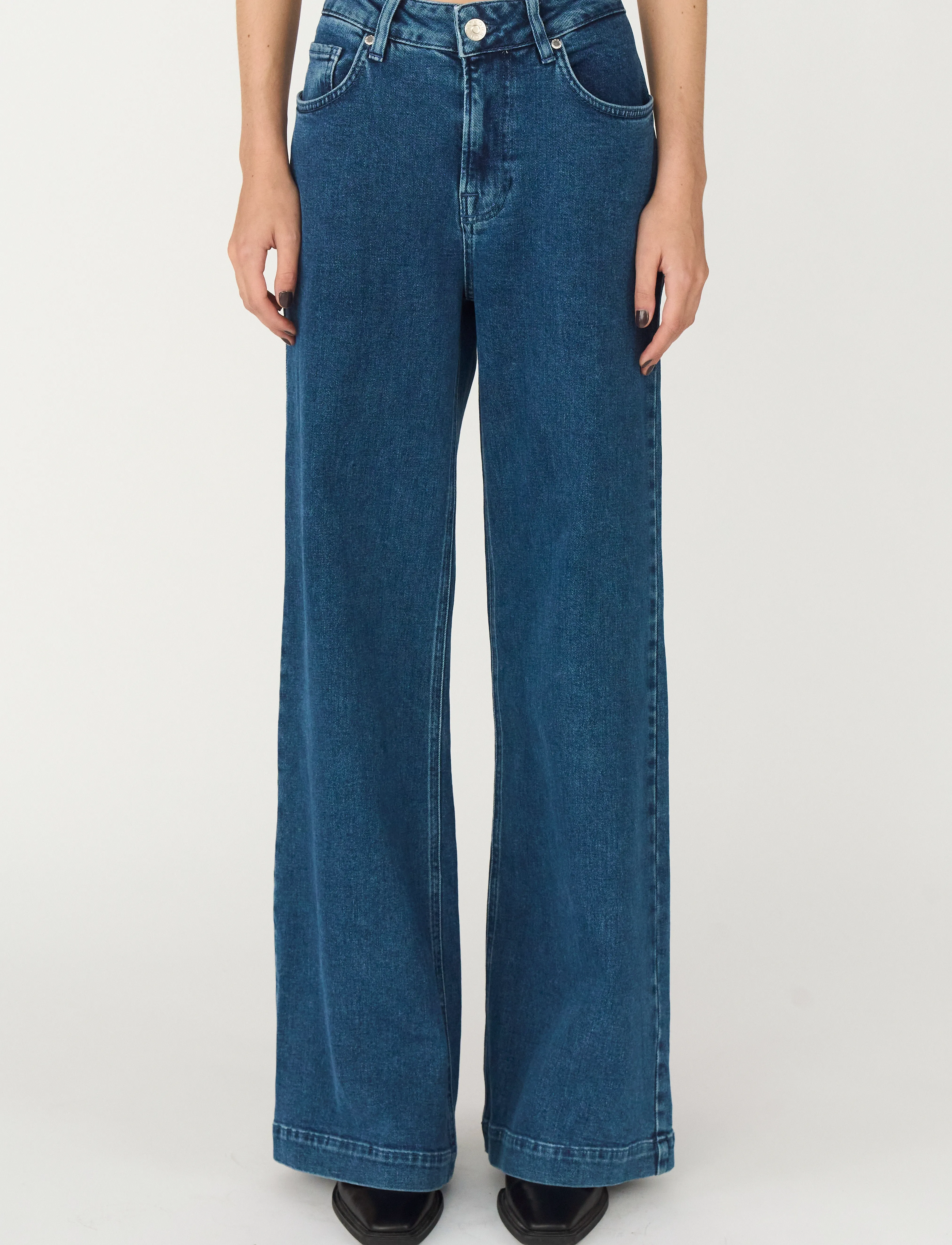 Tomorrow Trw-Kersee Jeans Wash Dark Iowa, 27 x 30, Blue, Jeans > Flares, Dame