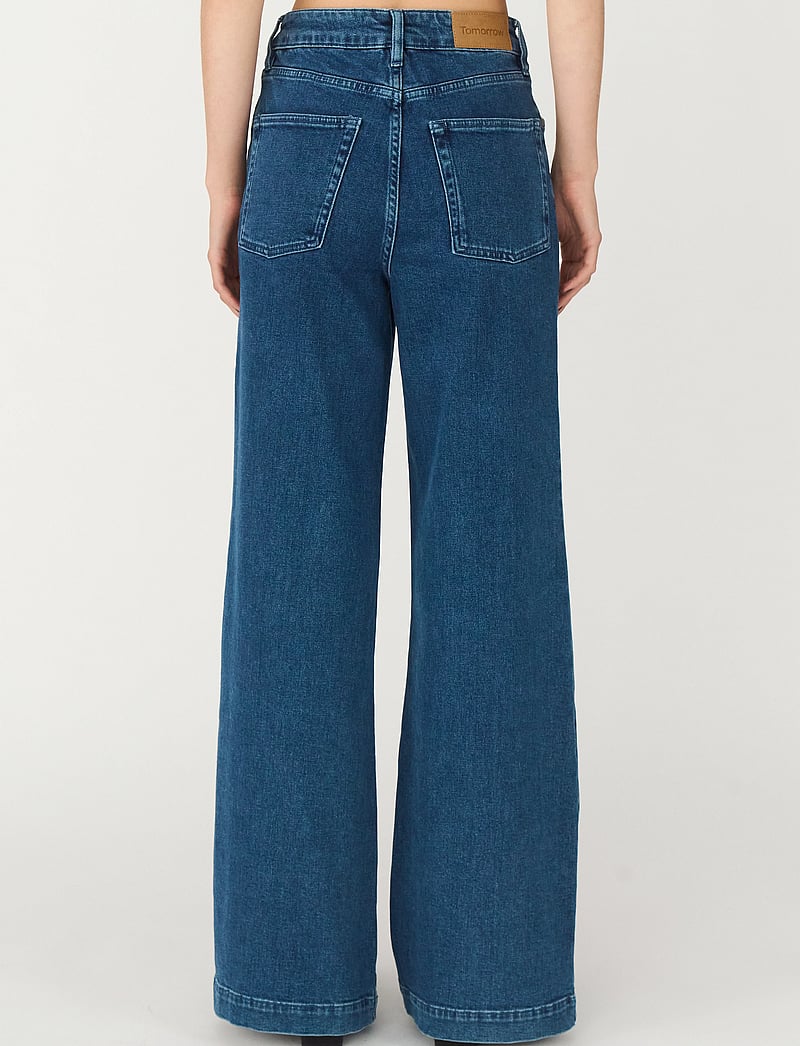 Tomorrow - TRW-Kersee Jeans Wash Dark Iowa - schlaghosen - denim blue - 3